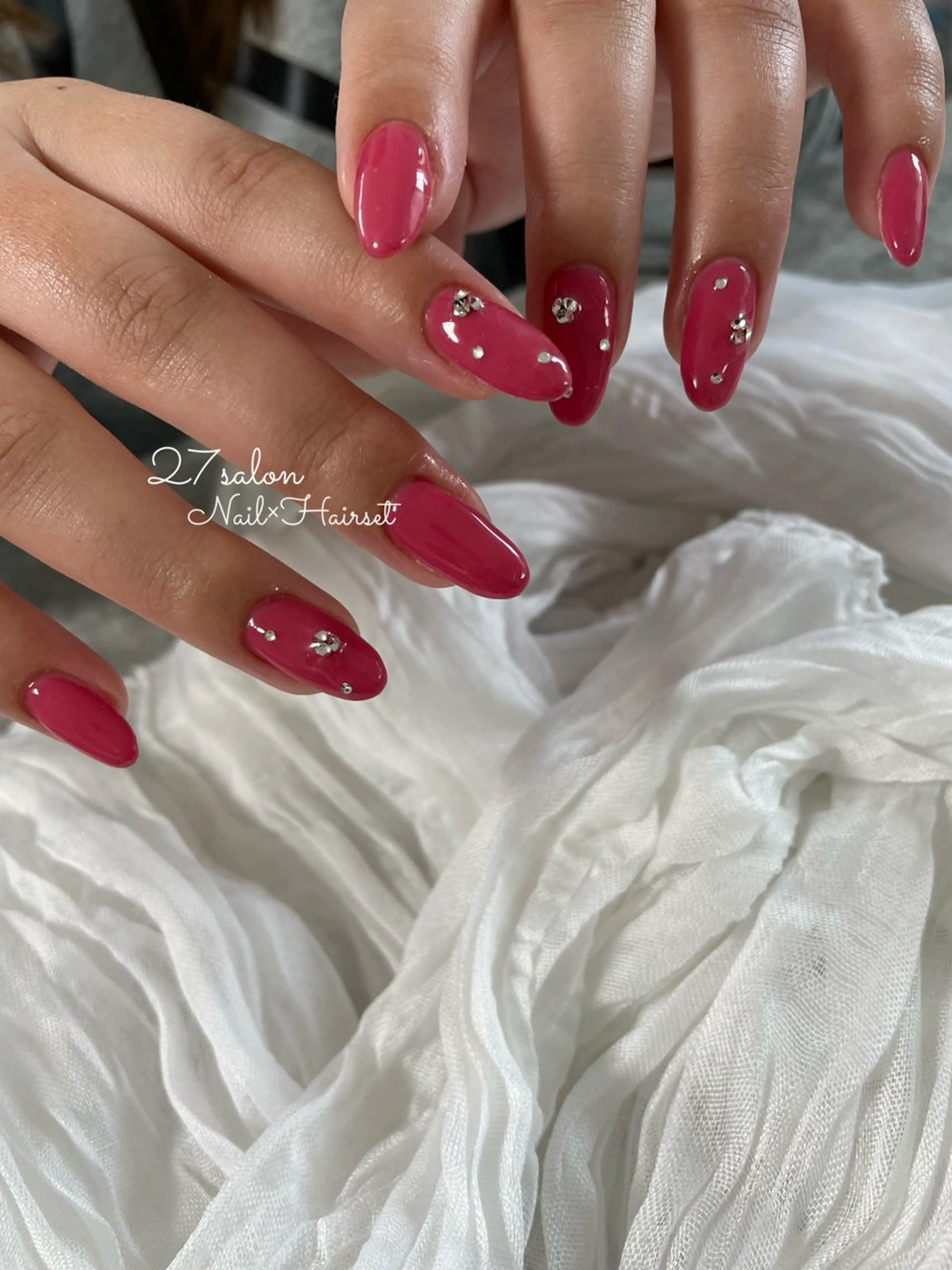 ネイル ピンク 27salon yuinaのネイルデザイン