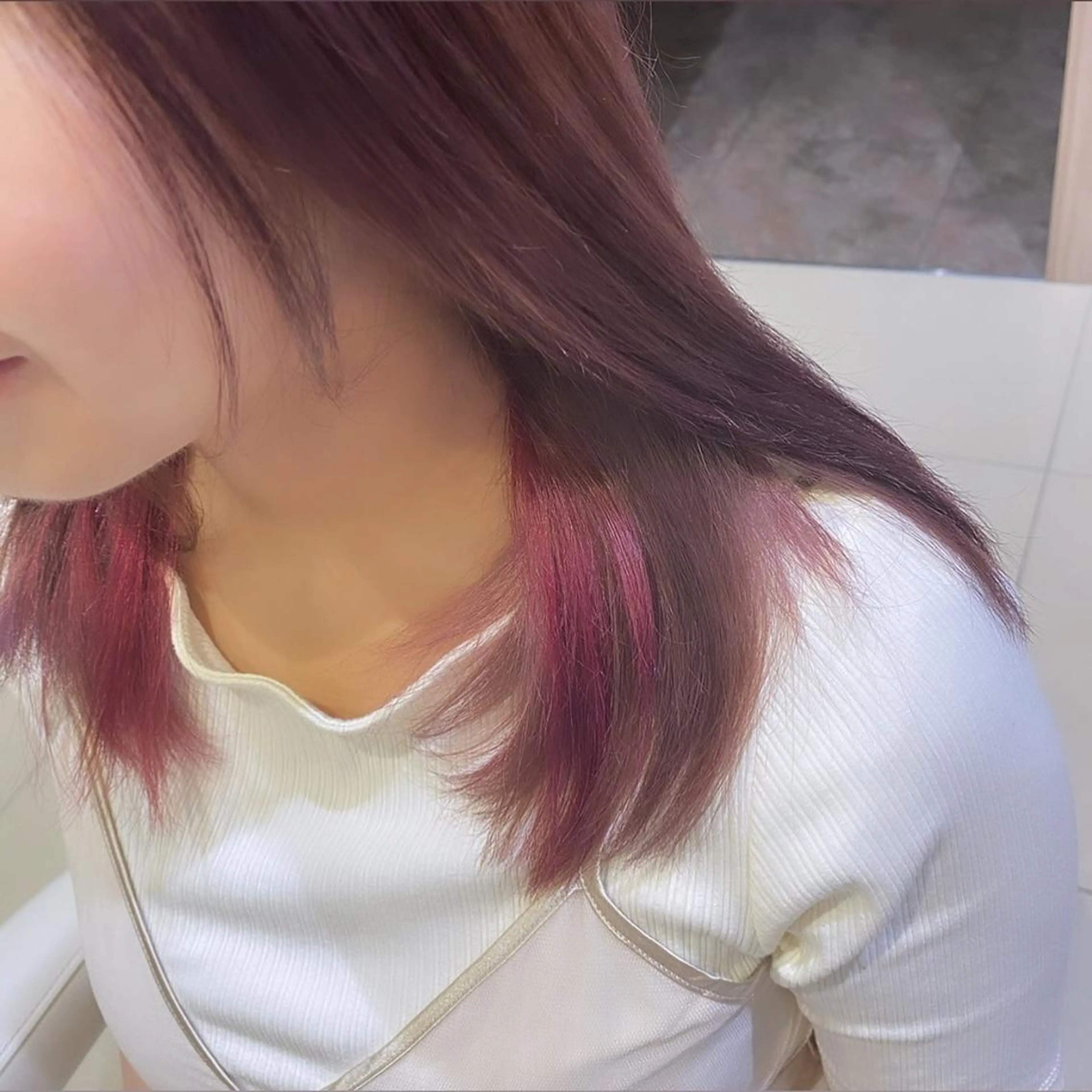 カラー インナーカラー 横浜/韓国風/ヘアメ /ユイナ🎀のヘアスタイル