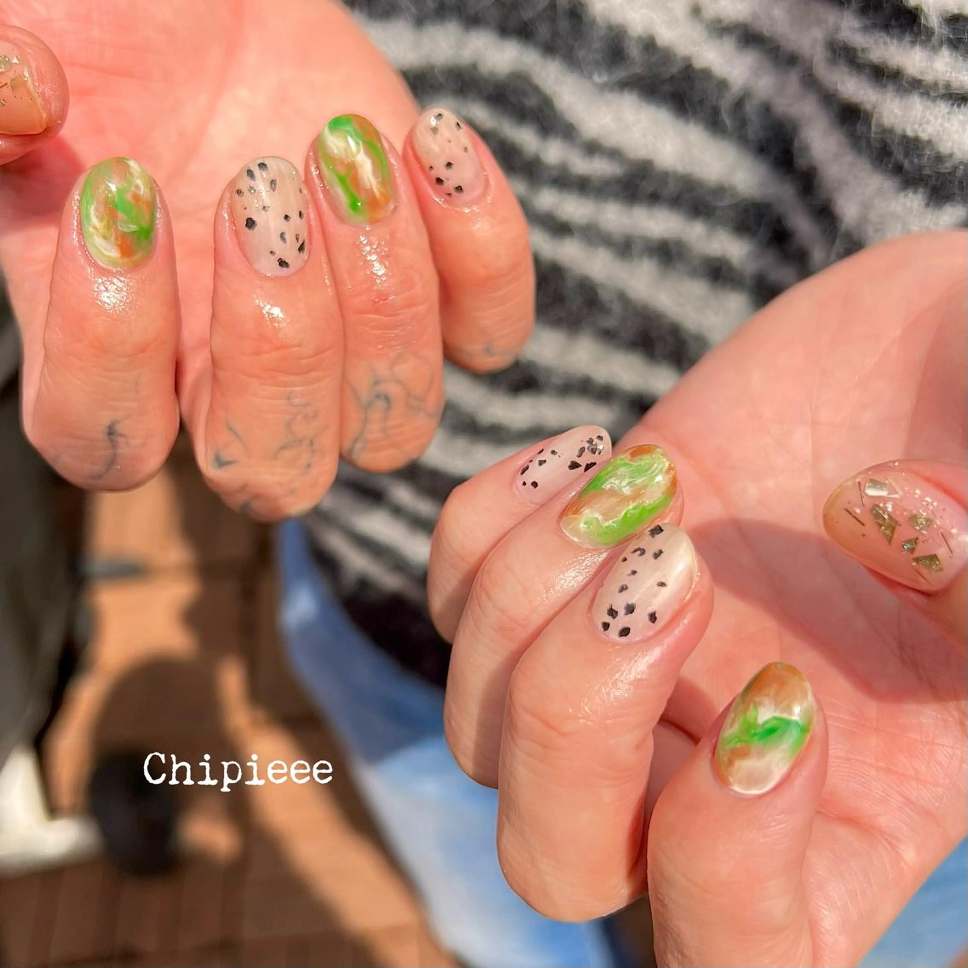 ショート Chipieee Ikukoのネイルデザイン