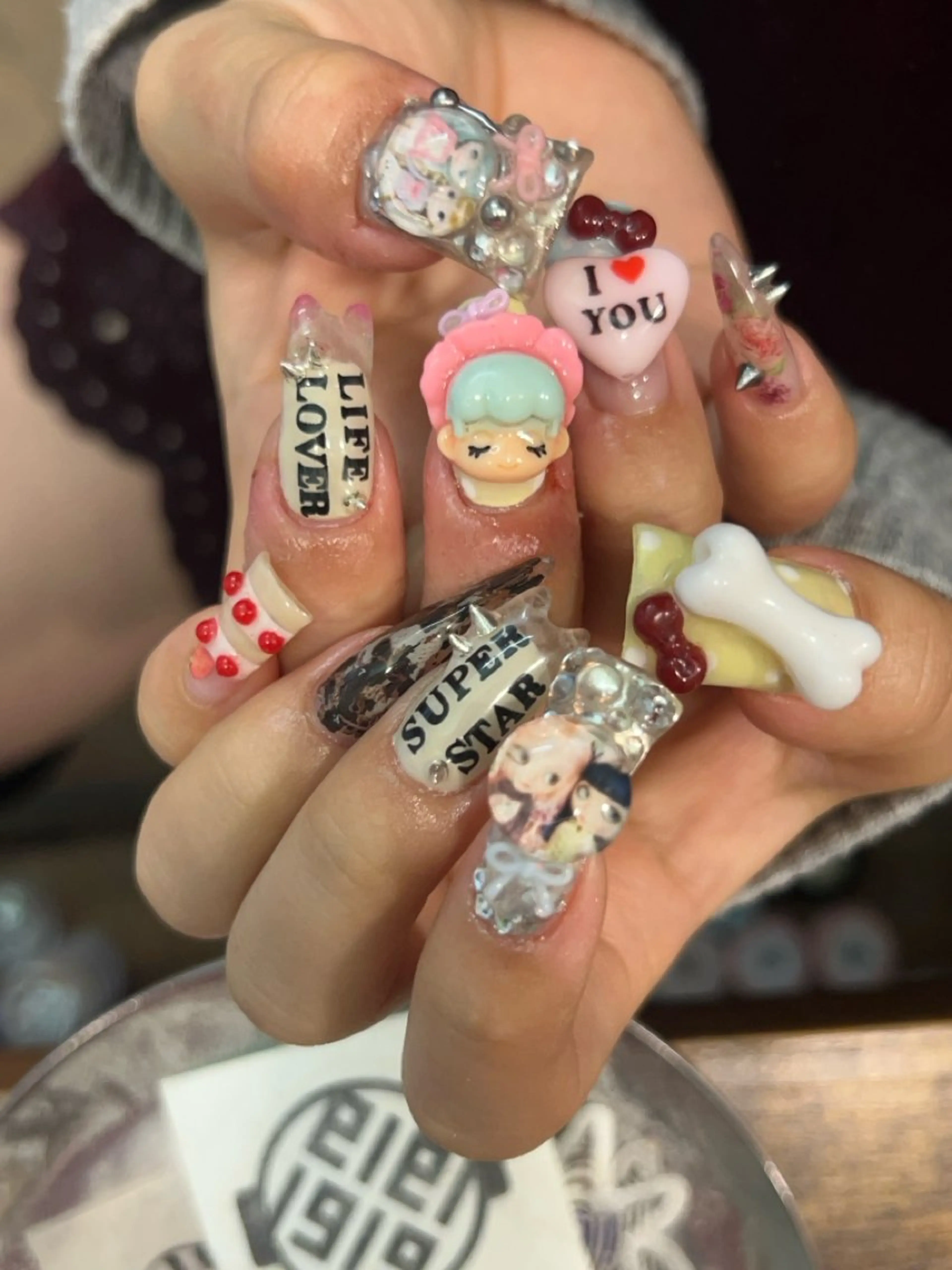 ネイル 長さ出し ハンドネイル añil所属・anil miyuのネイルデザイン