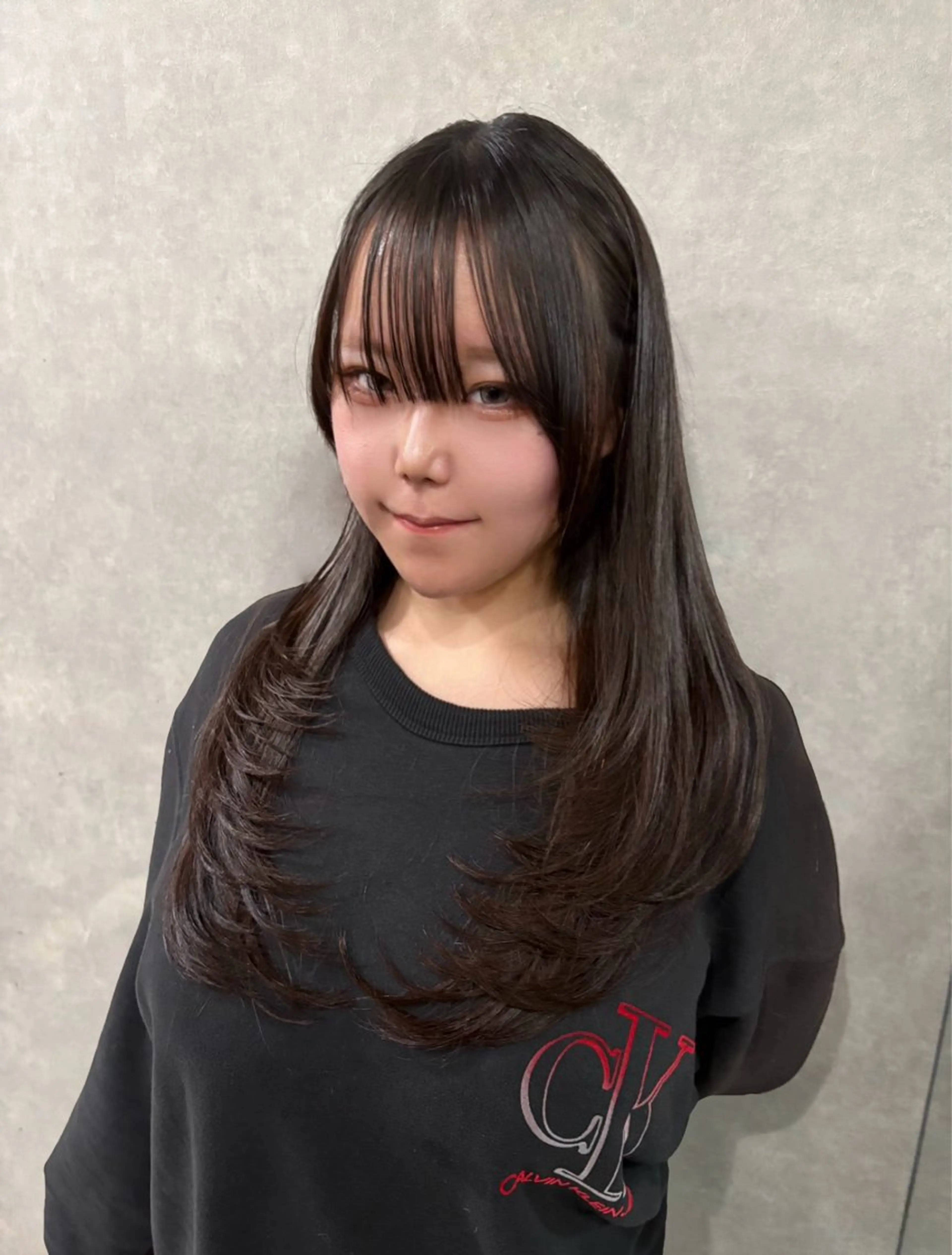 ロング カット ヘアカラー REDEAL ope. 大宮所属・がわ/レイヤー /中顔面短縮カットのヘアスタイル