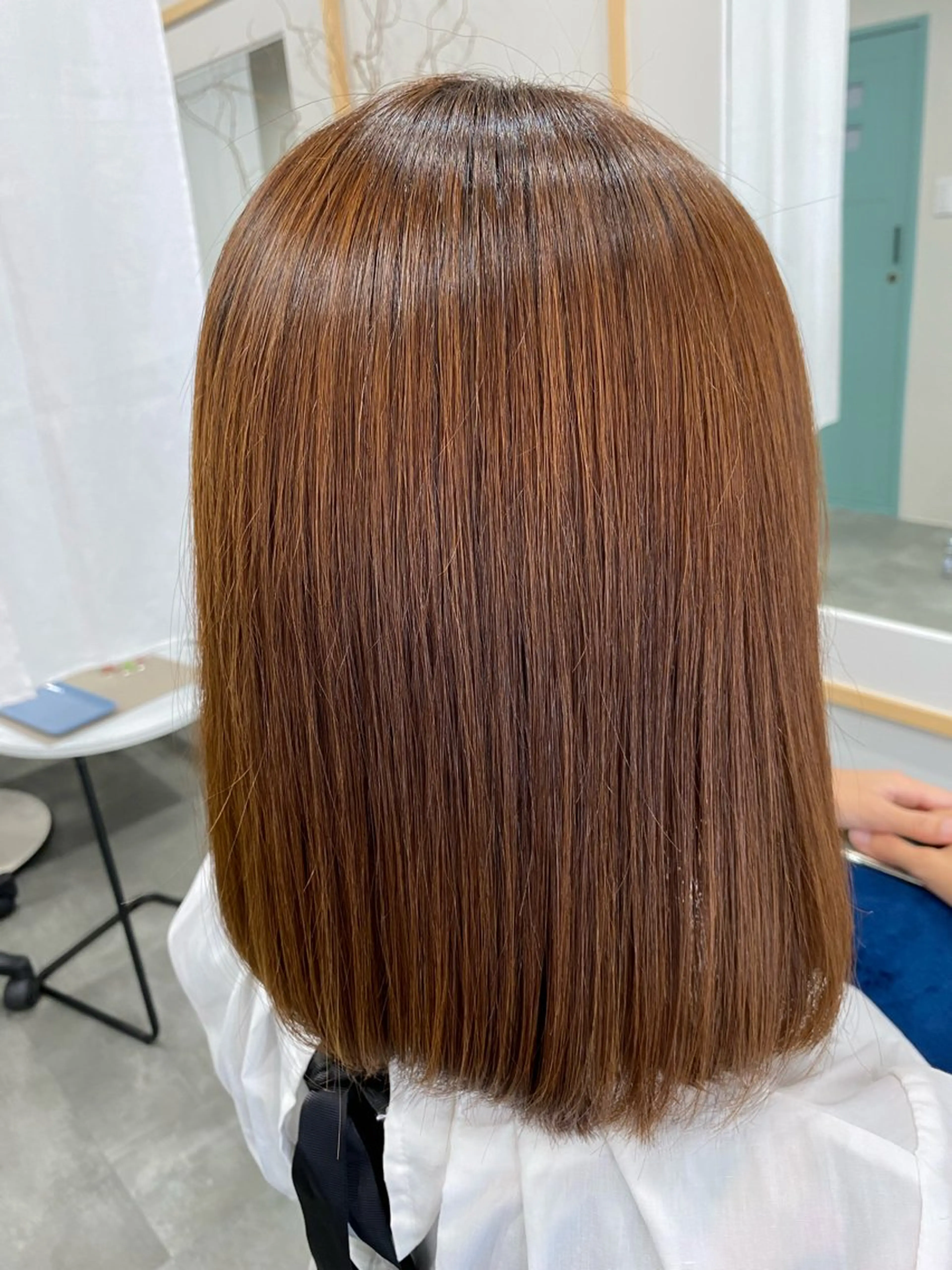 ミディアム 髪質改善 【coco.】hair所属・カジカワサキ/髪質 改善/クロスパーマのヘアスタイル