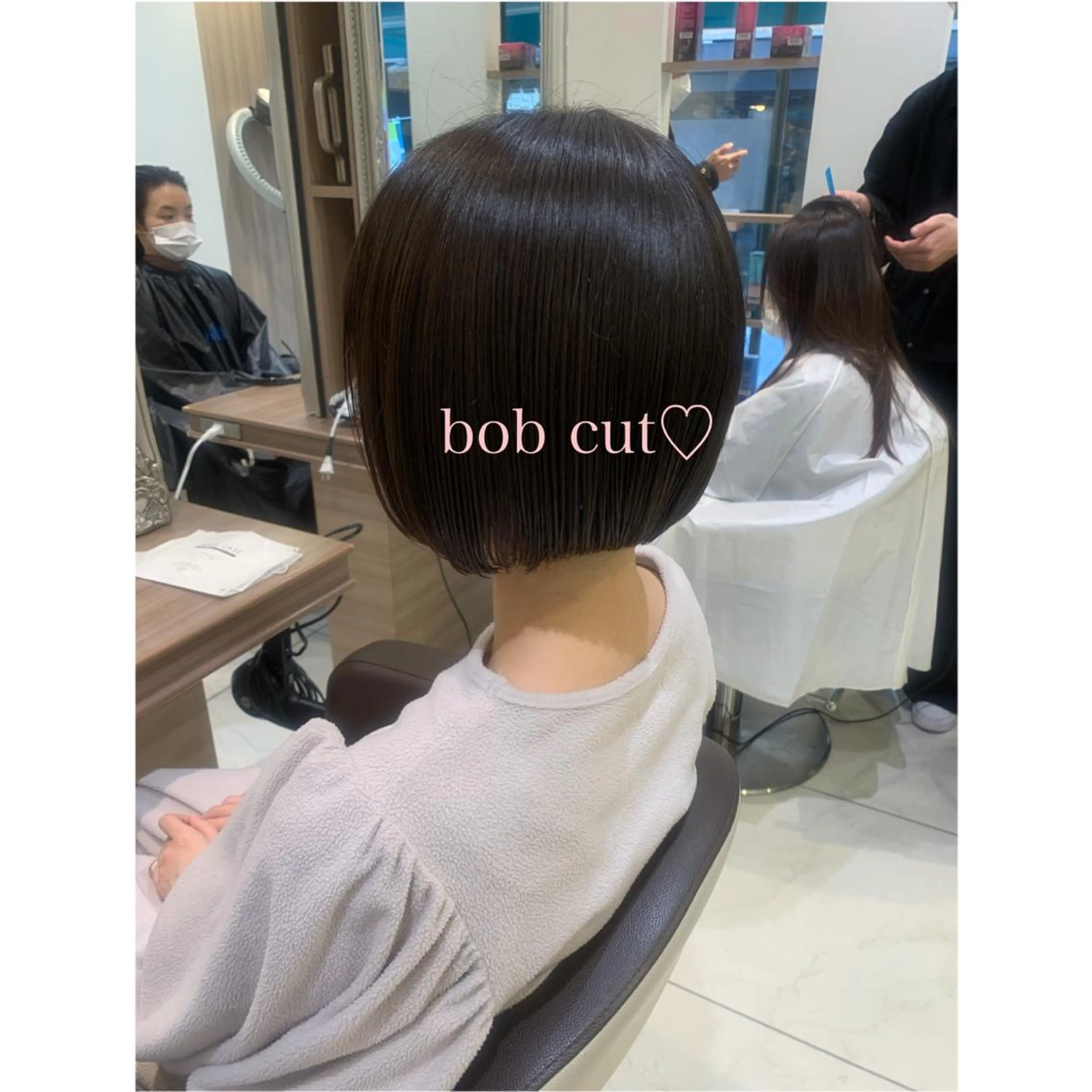 ショート カラー ボブ Dears 香芝店所属・関 優希のヘアスタイル