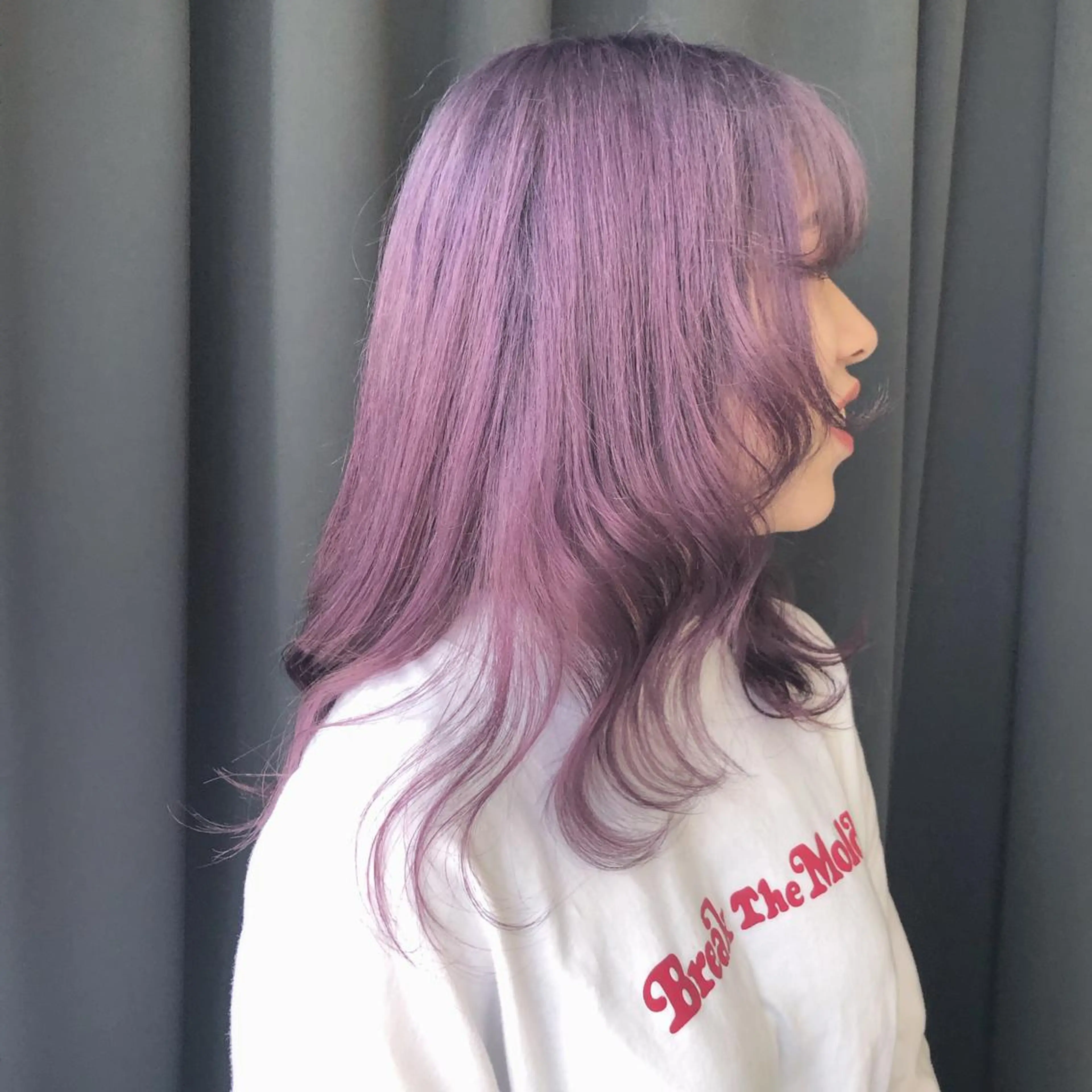 ロング カラー ラベンダーカラー ORIKA 美容室のヘアスタイル