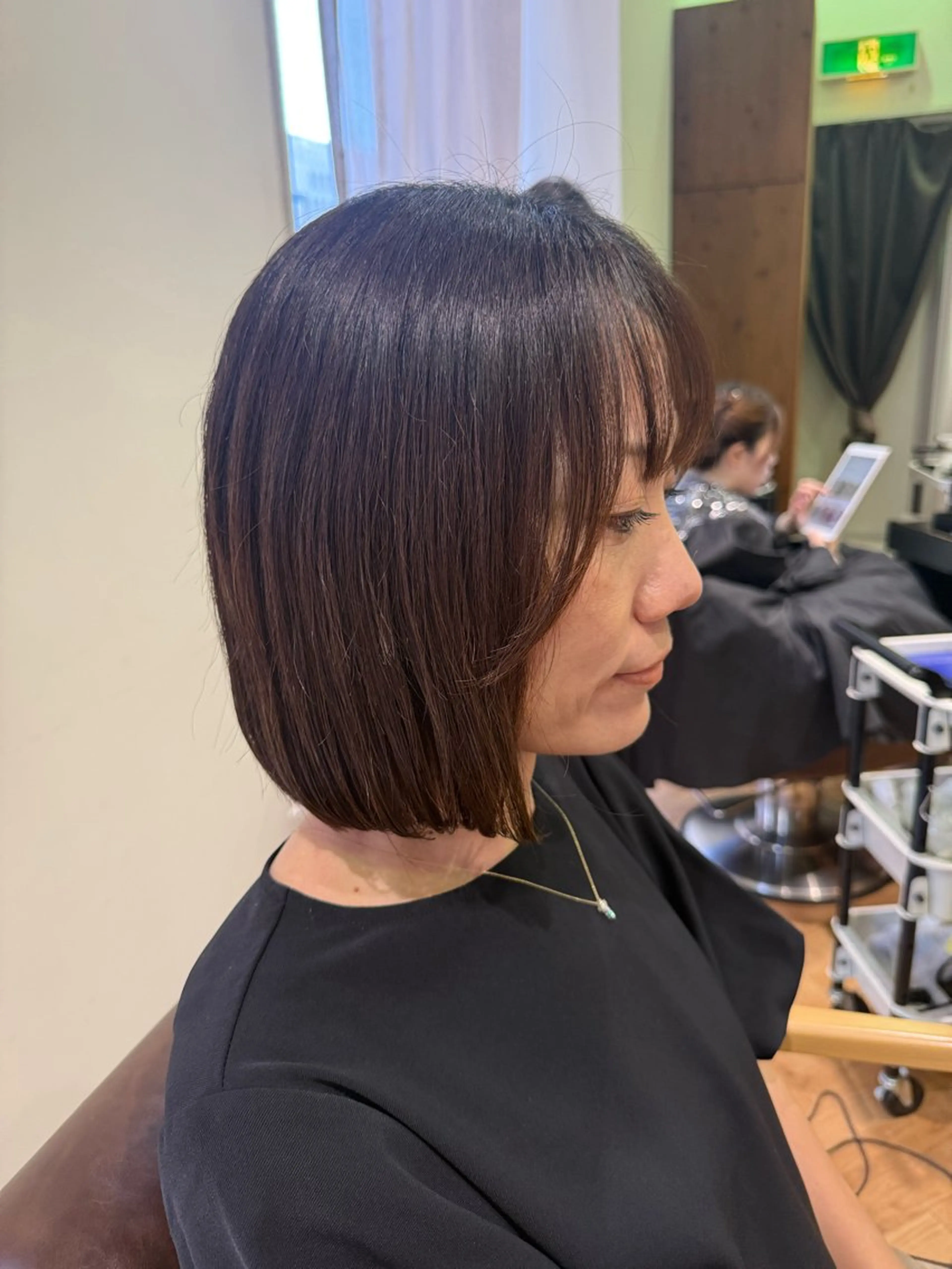 ミディアム ボブ くせ毛 溝口 槙里也のヘアスタイル