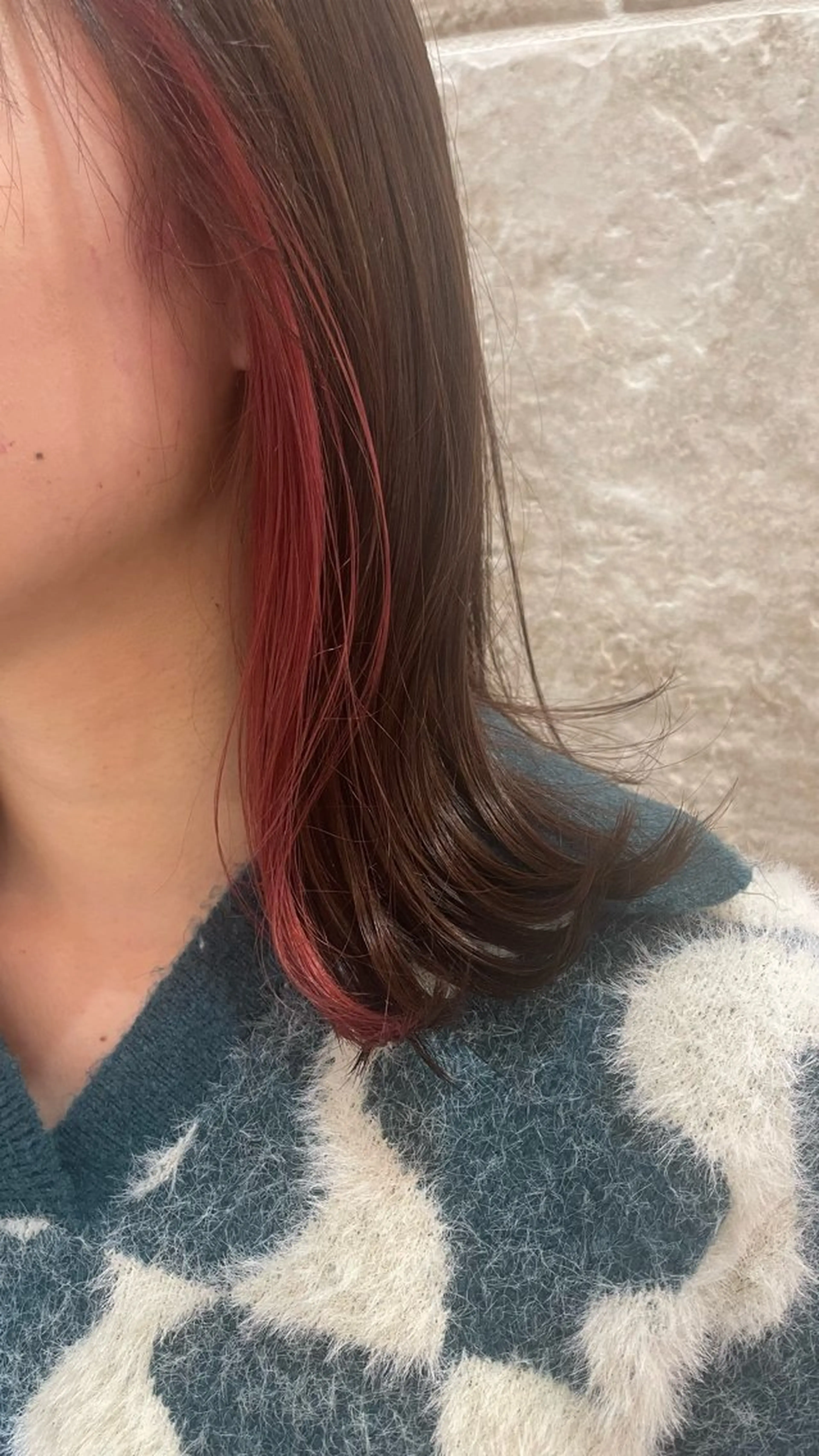 ミディアム カラー 松田 唯叶のヘアスタイル