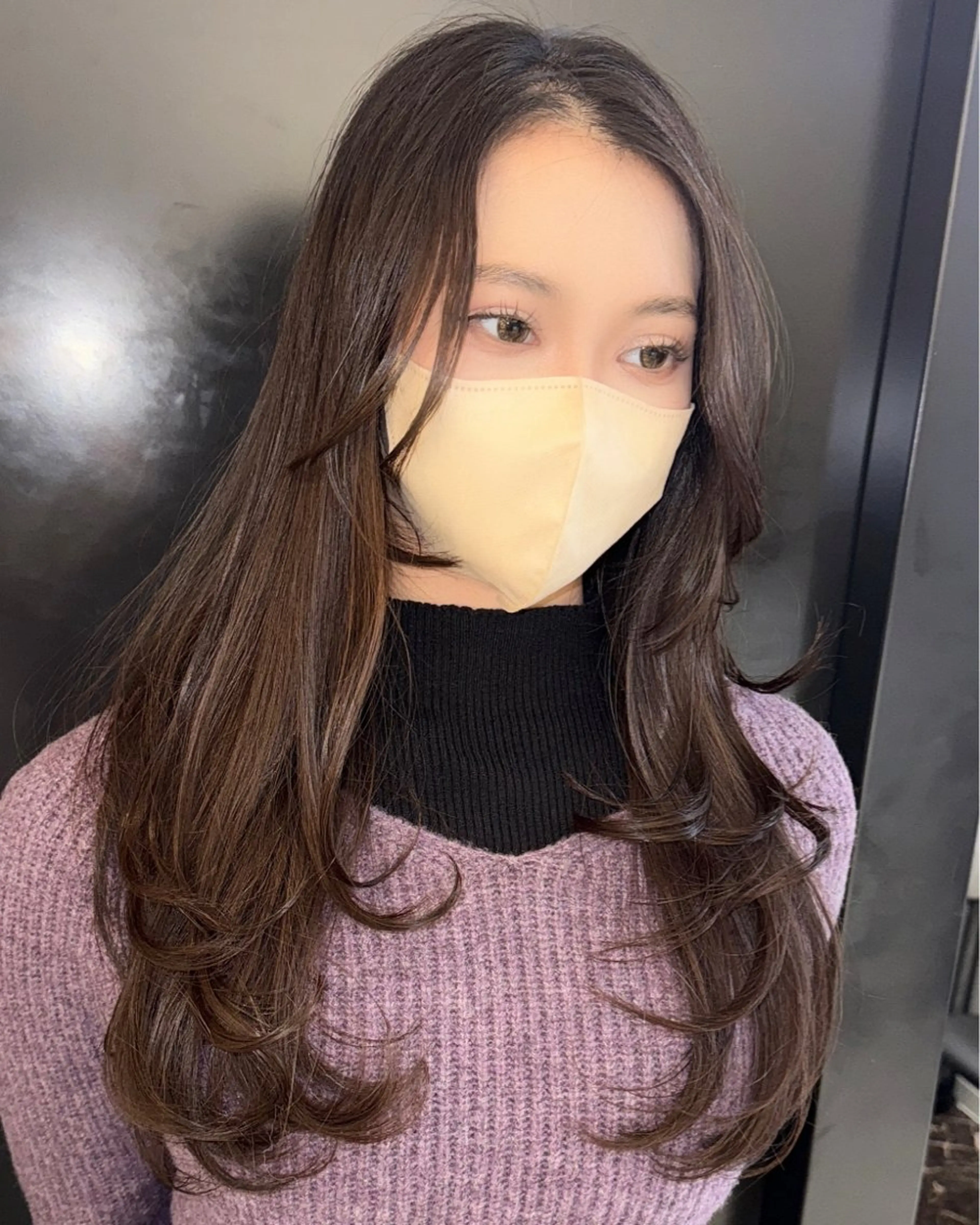 カラー ヘアカラー トリートメント 目を惹く艶髪/髪質 改善カラー🤎ぐっちのヘアスタイル