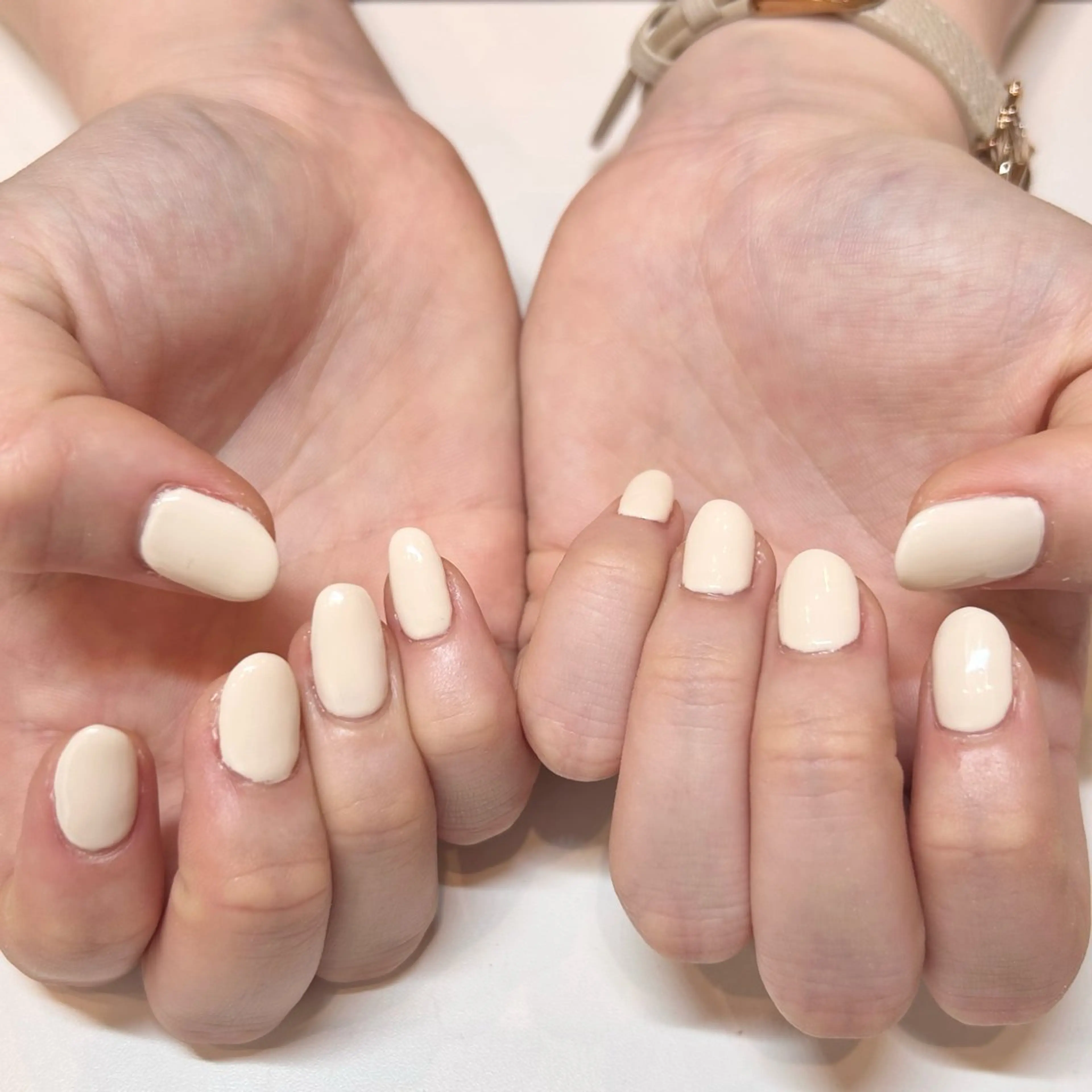 ネイル ワンカラーネイル OfHAIR自由が丘WEST店所属・🪐ほそだ ひとみ🪐のマツエク・マツパデザイン