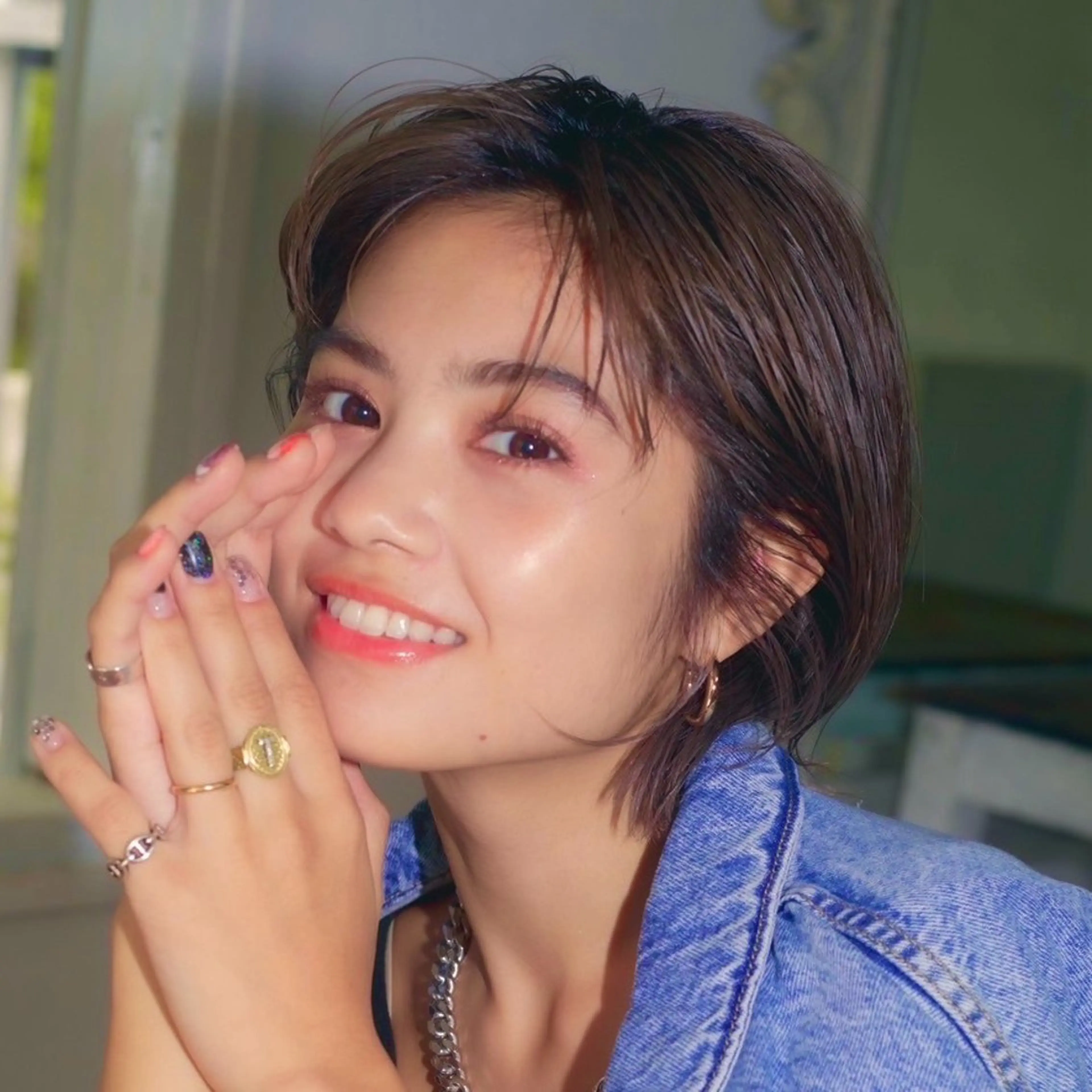 ショート レイヤー/艶カラー /パーマ💚千琴のヘアスタイル