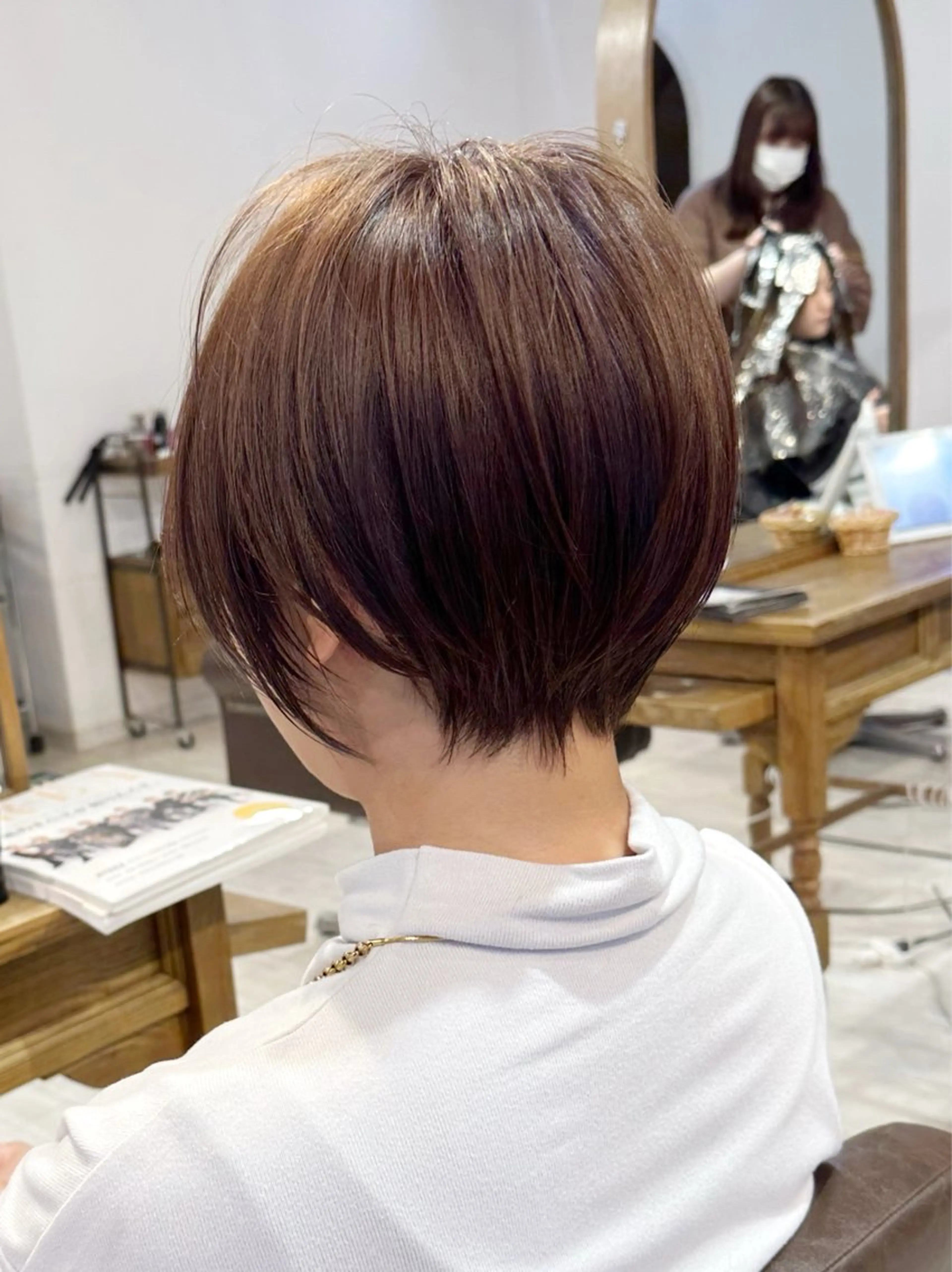 ショート カット トリートメント 縮毛矯正/ショート/ レイヤー/畑中正敏のヘアスタイル