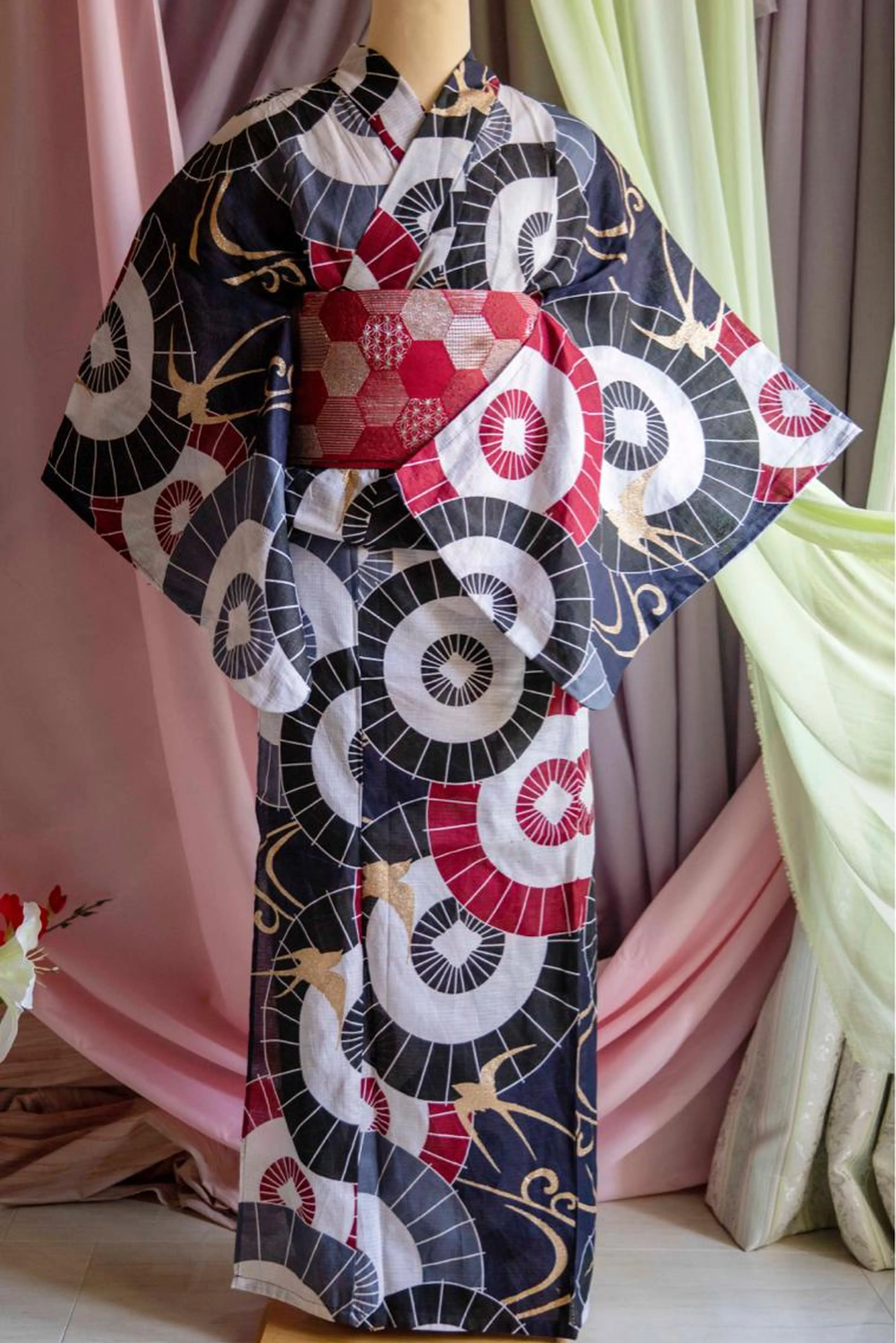 浴衣着付け（浴衣持ち込み）ヘアセット付きの写真