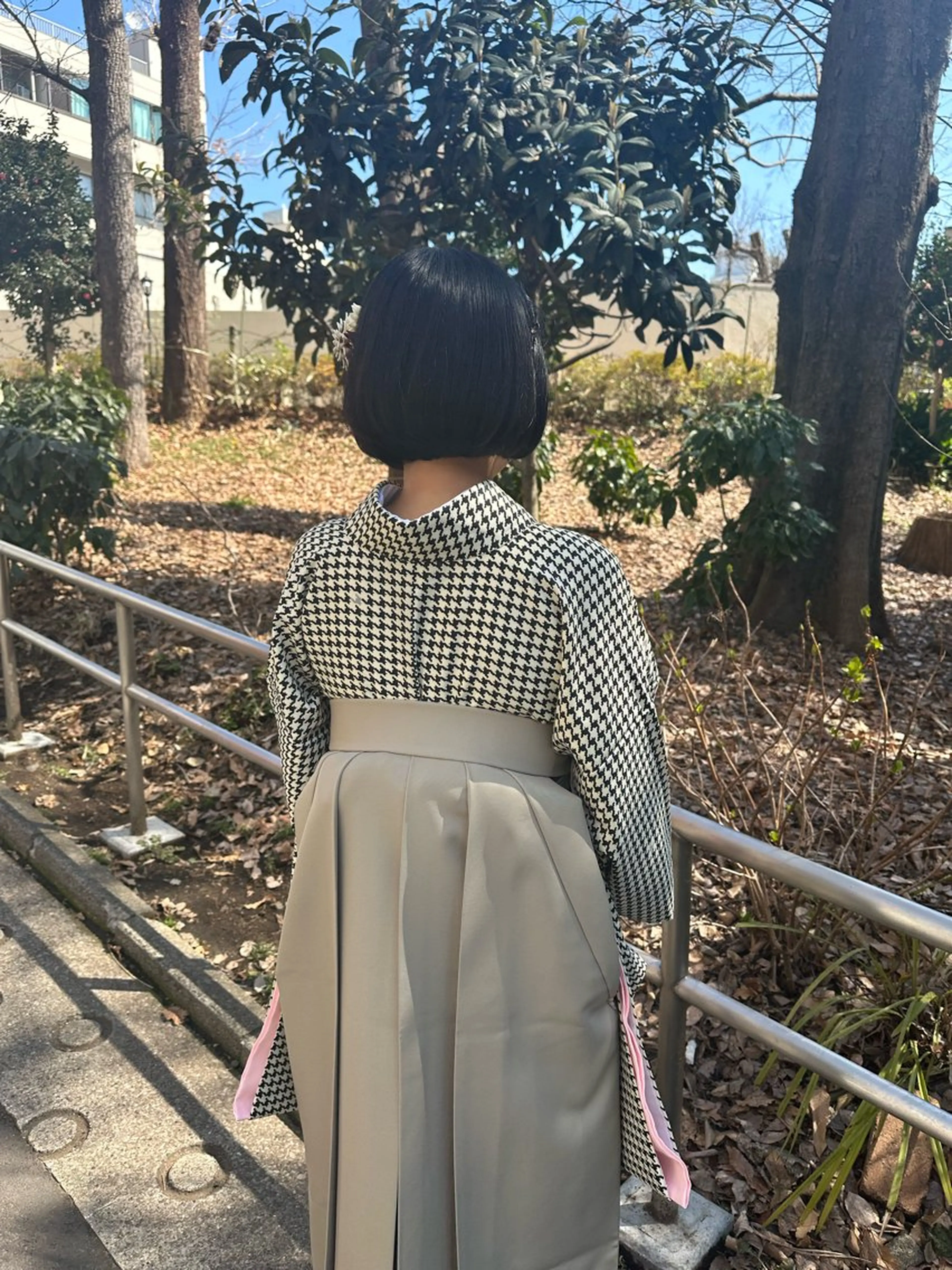 ヘアアレンジ 着付け ショート🌼パーマ 本間正子のヘアスタイル