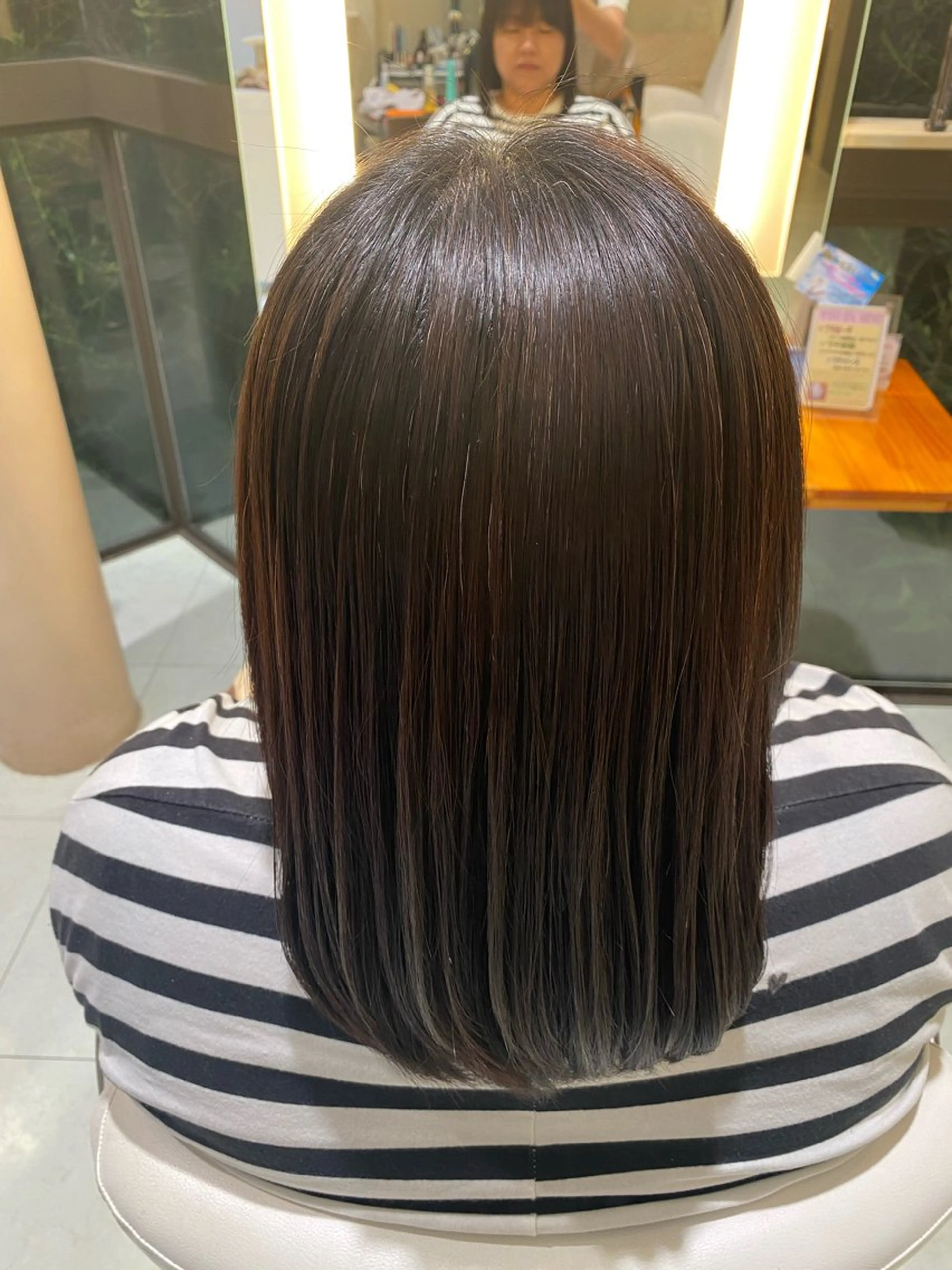 ミディアム 縮毛矯正 五番街所属・美容室 五番街のヘアスタイル