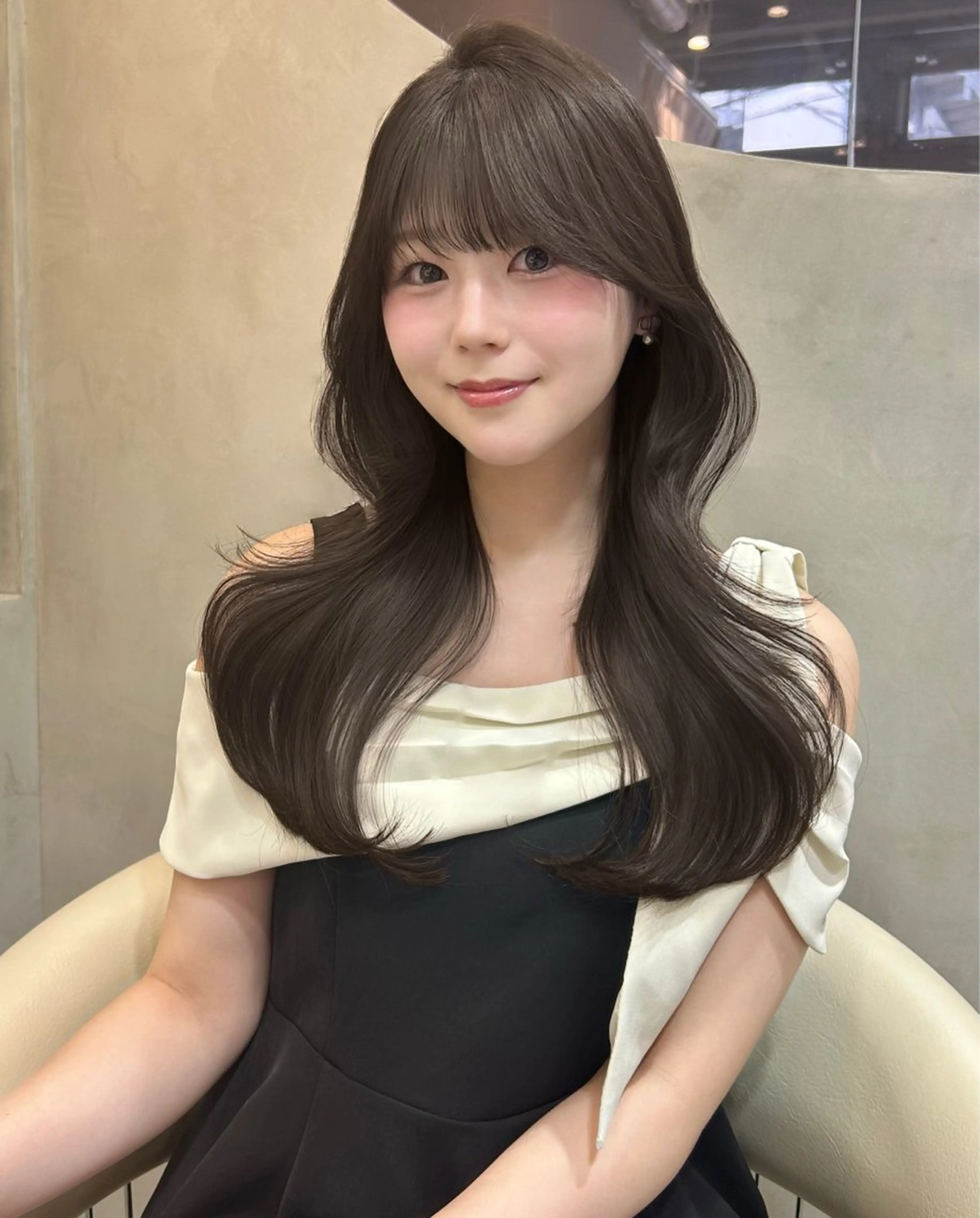 セミロング 大宮韓国ハッシュ🪽 GLROWseriのヘアスタイル