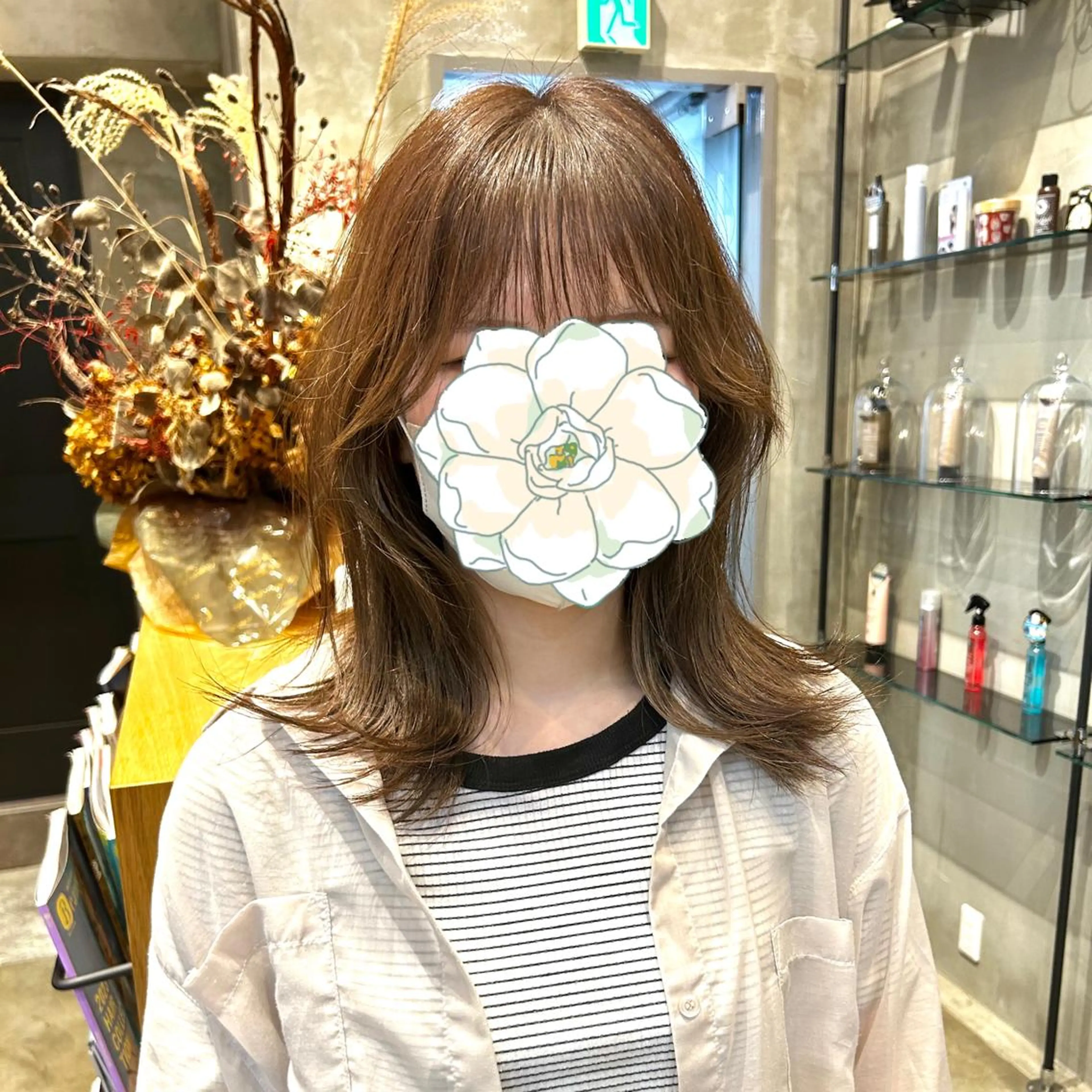 セミロング 髪質改善 ANFINI所属・ボブ・レイヤー 田中 励也のヘアスタイル