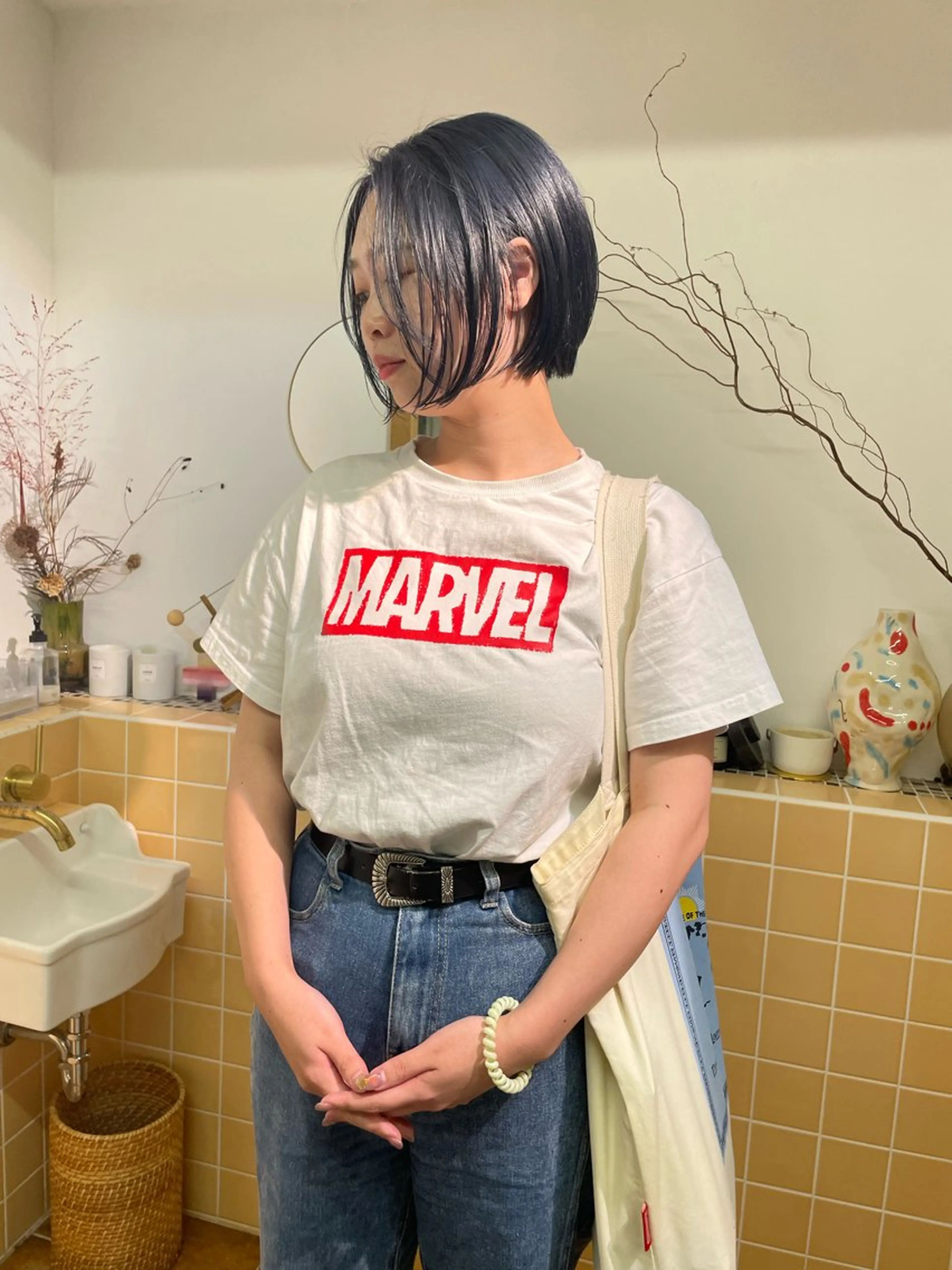 ショート カラー ヘアカラー sakura🌸 レイヤー/韓国ヘアのヘアスタイル