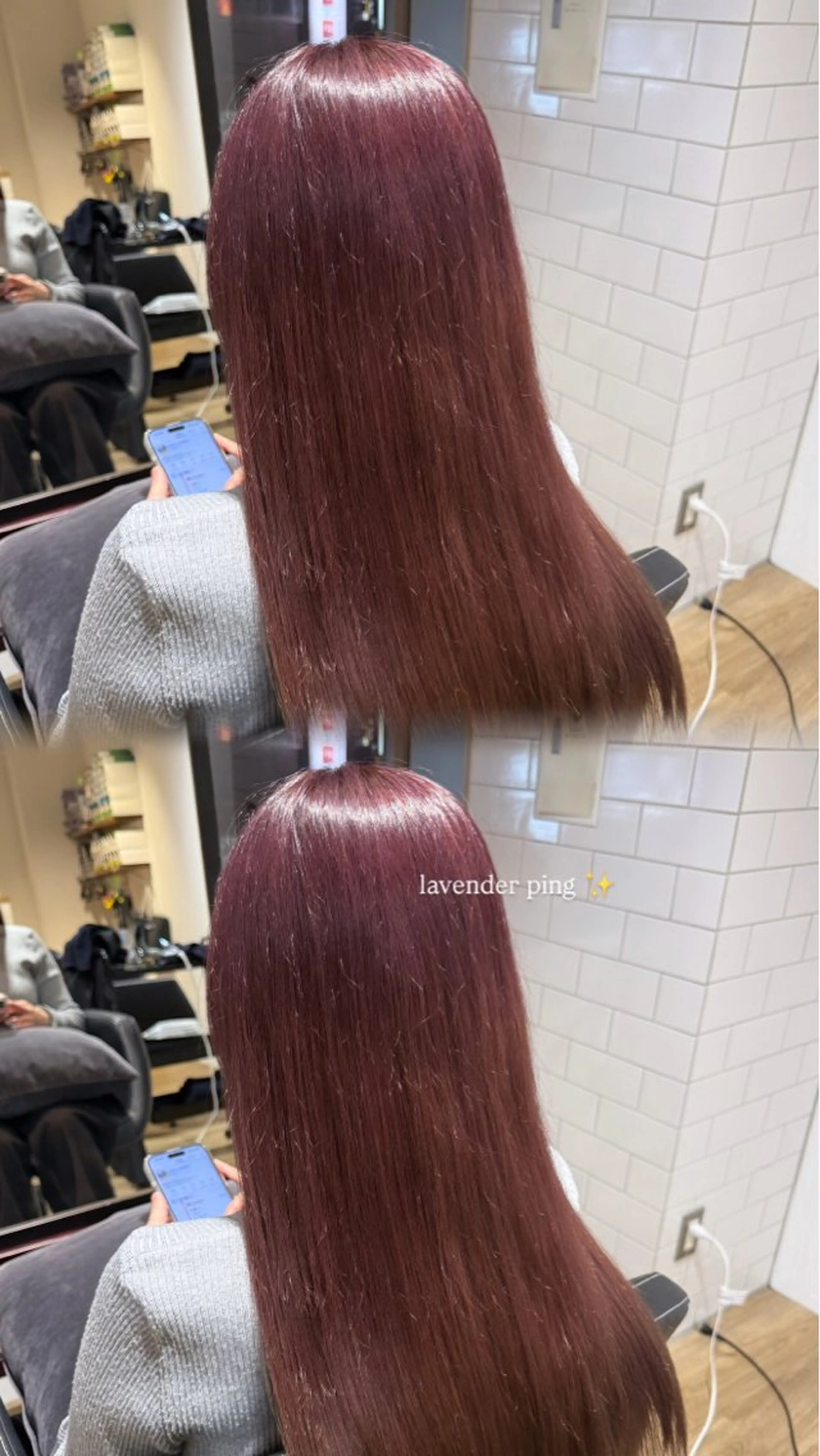 カラー ラベンダーカラー ラベンダーピンク ピンクカラー KaRin 🌺のヘアスタイル