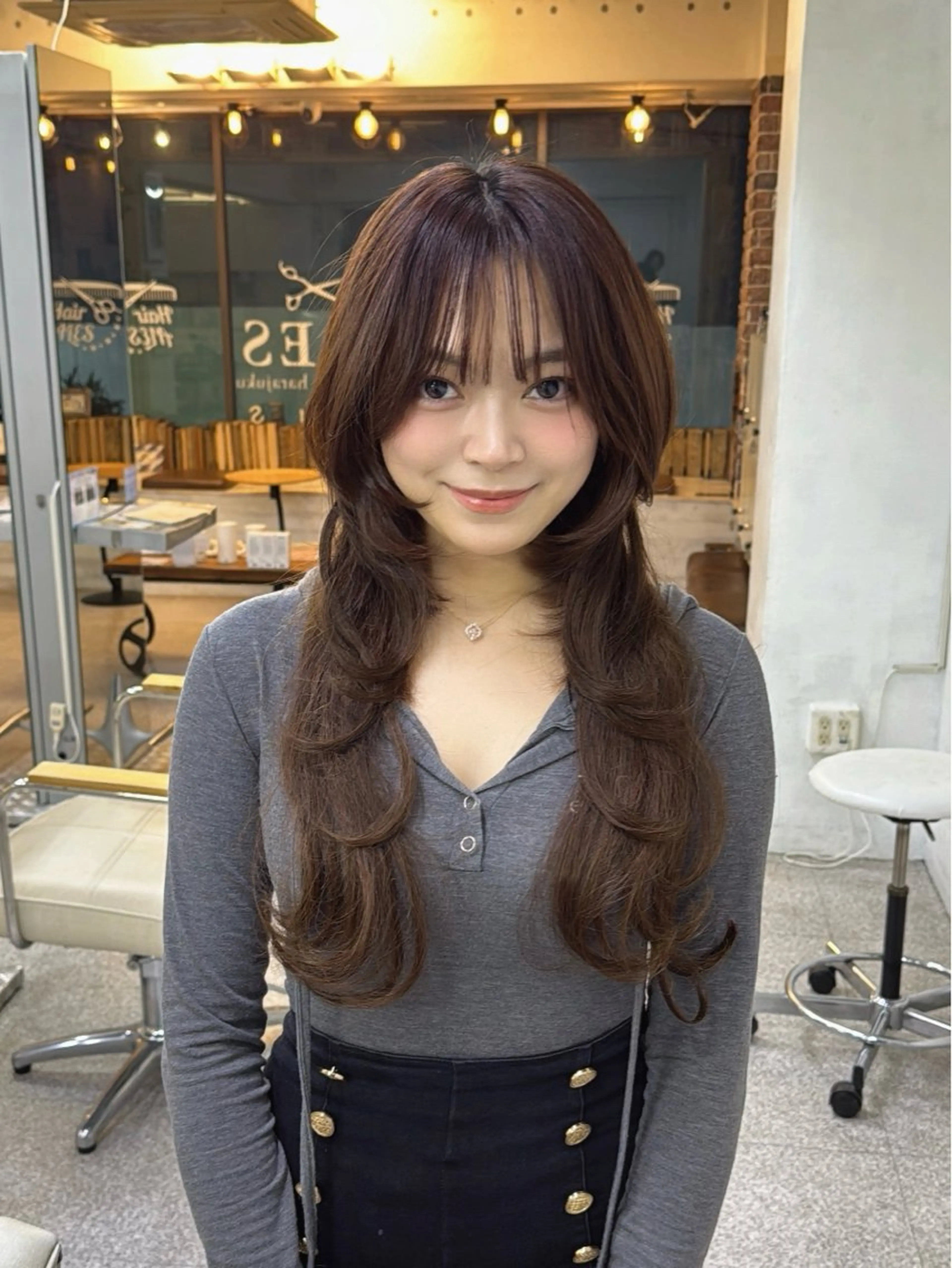 ロング ウルフレイヤー エクステ/kokiのヘアスタイル