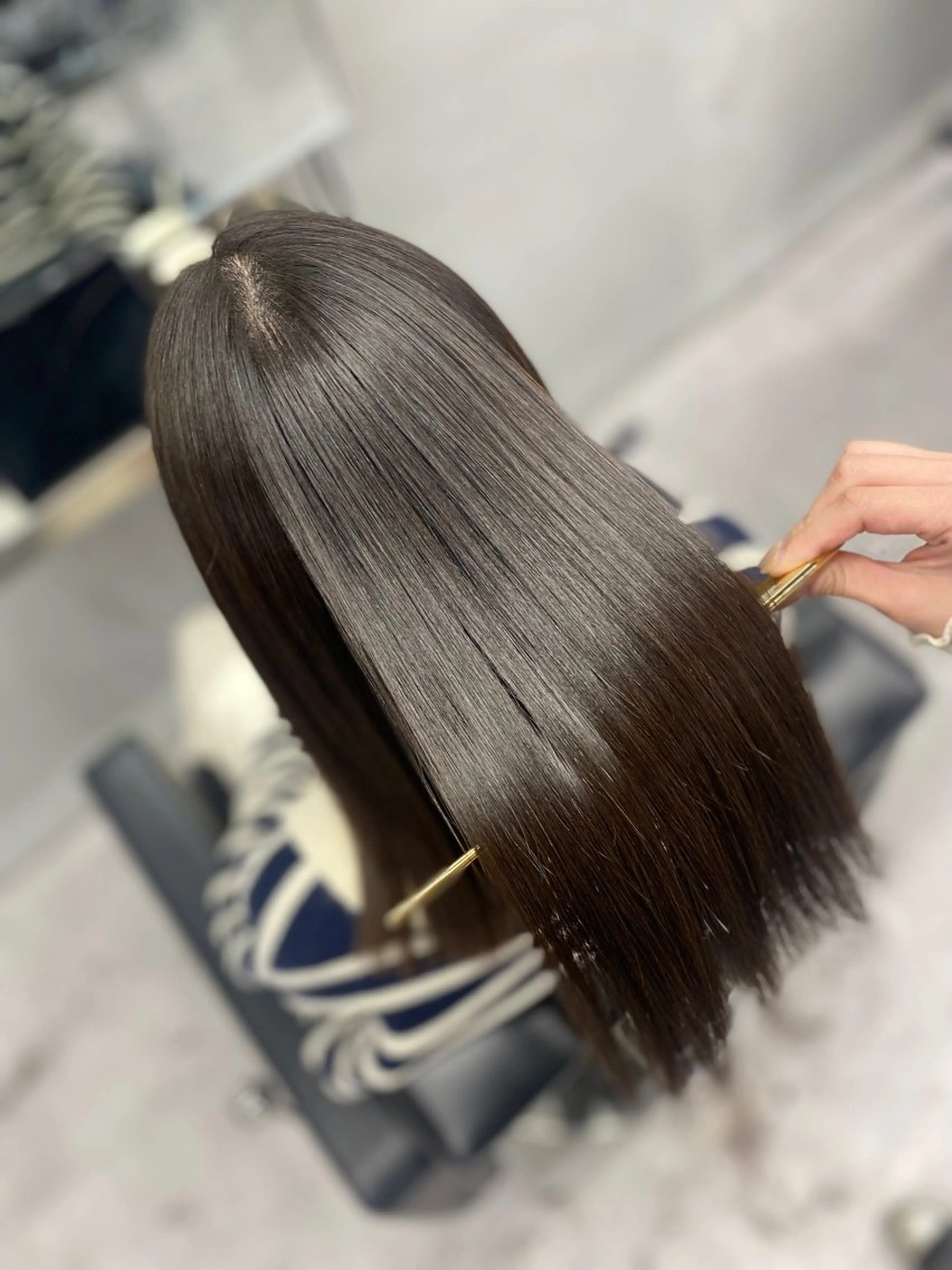 ロング カット 縮毛矯正 トリートメント 艶髪/縮毛矯正 🫧辻野海羽のヘアスタイル