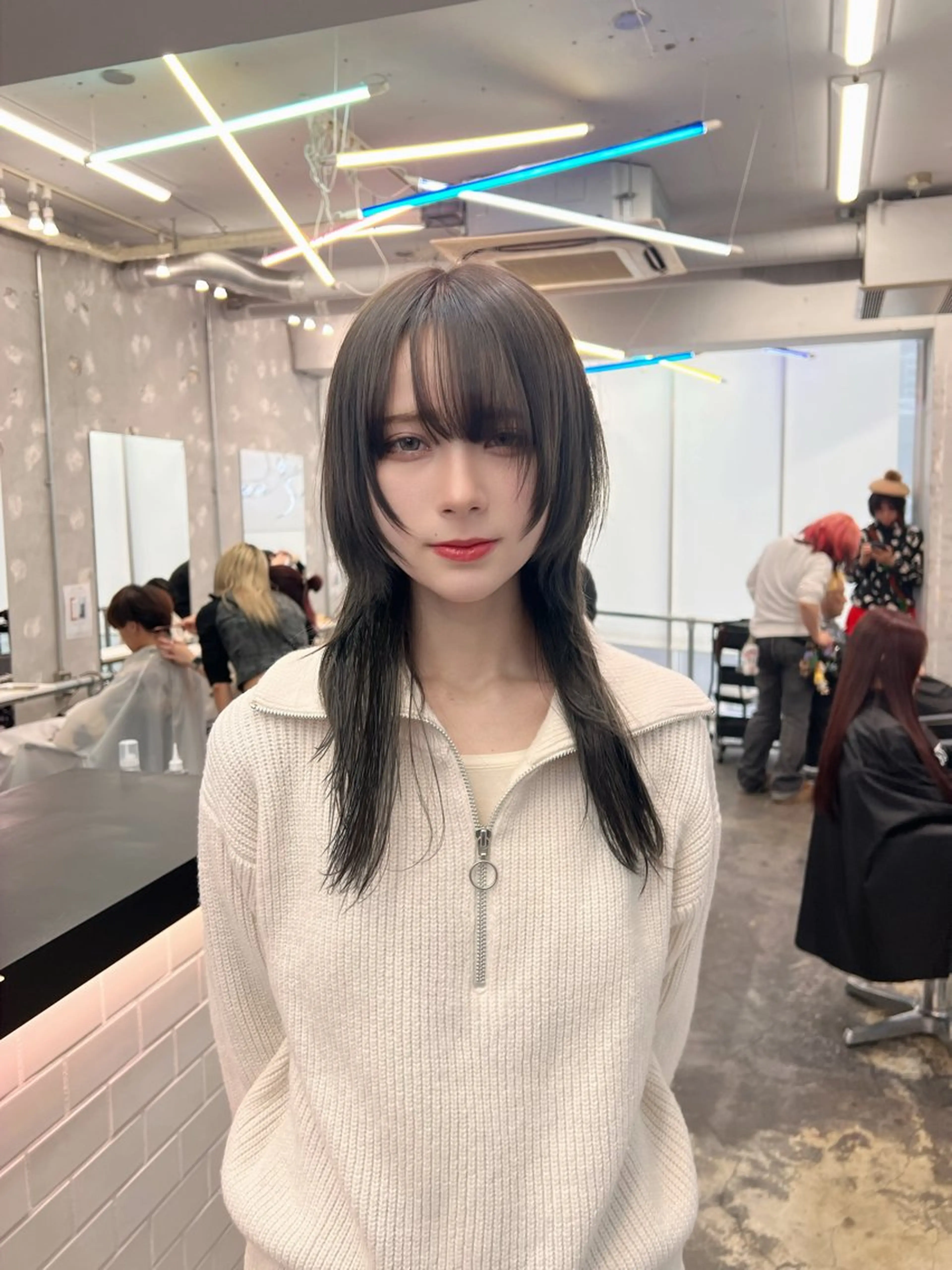 ロング カット ヘアカラー トリートメント ヘアセット 🐺ウルフの神🐺 /カラー/けいすけのヘアスタイル