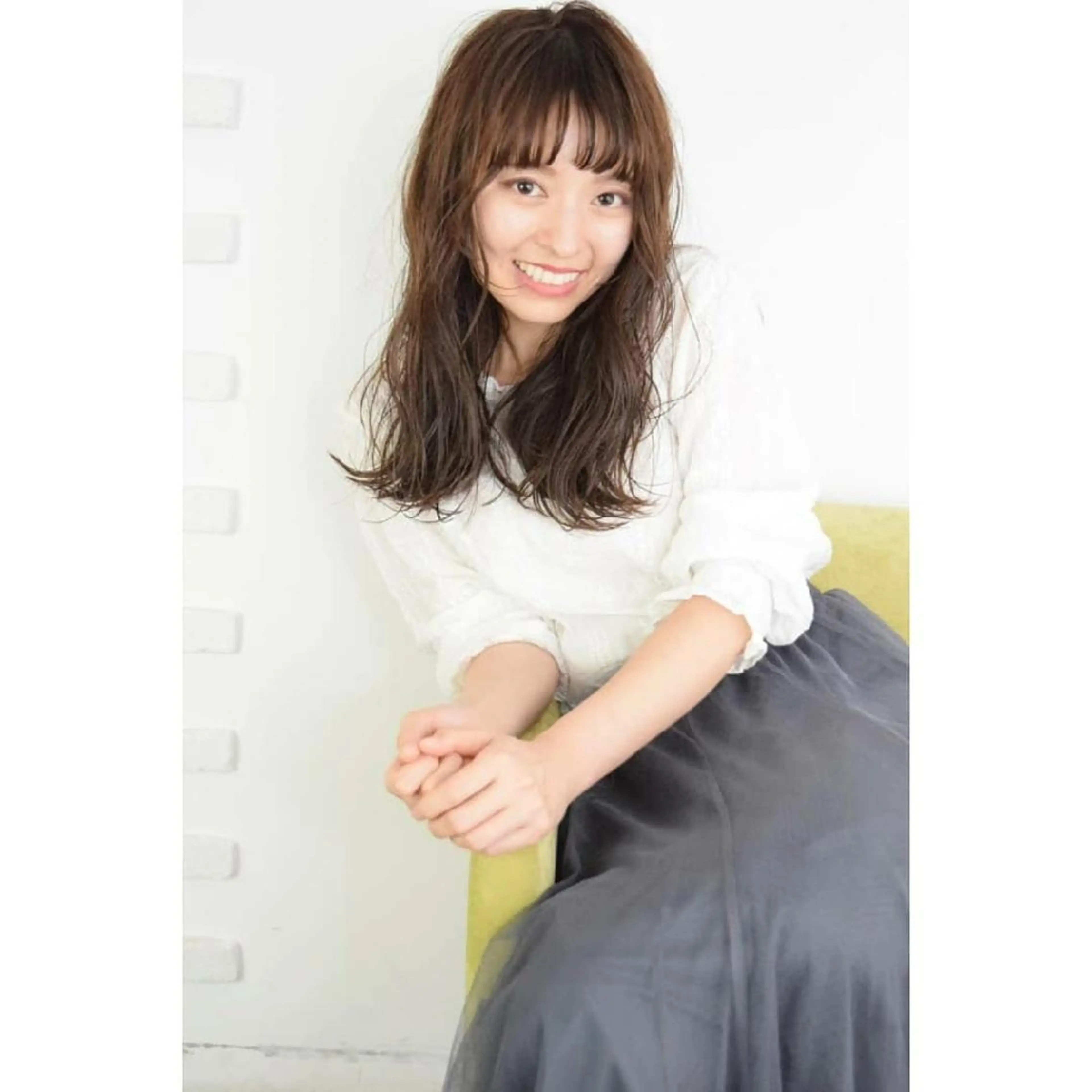 セミロング パーマ カラー hair design BEER所属・みなみ ゆうすけのヘアスタイル