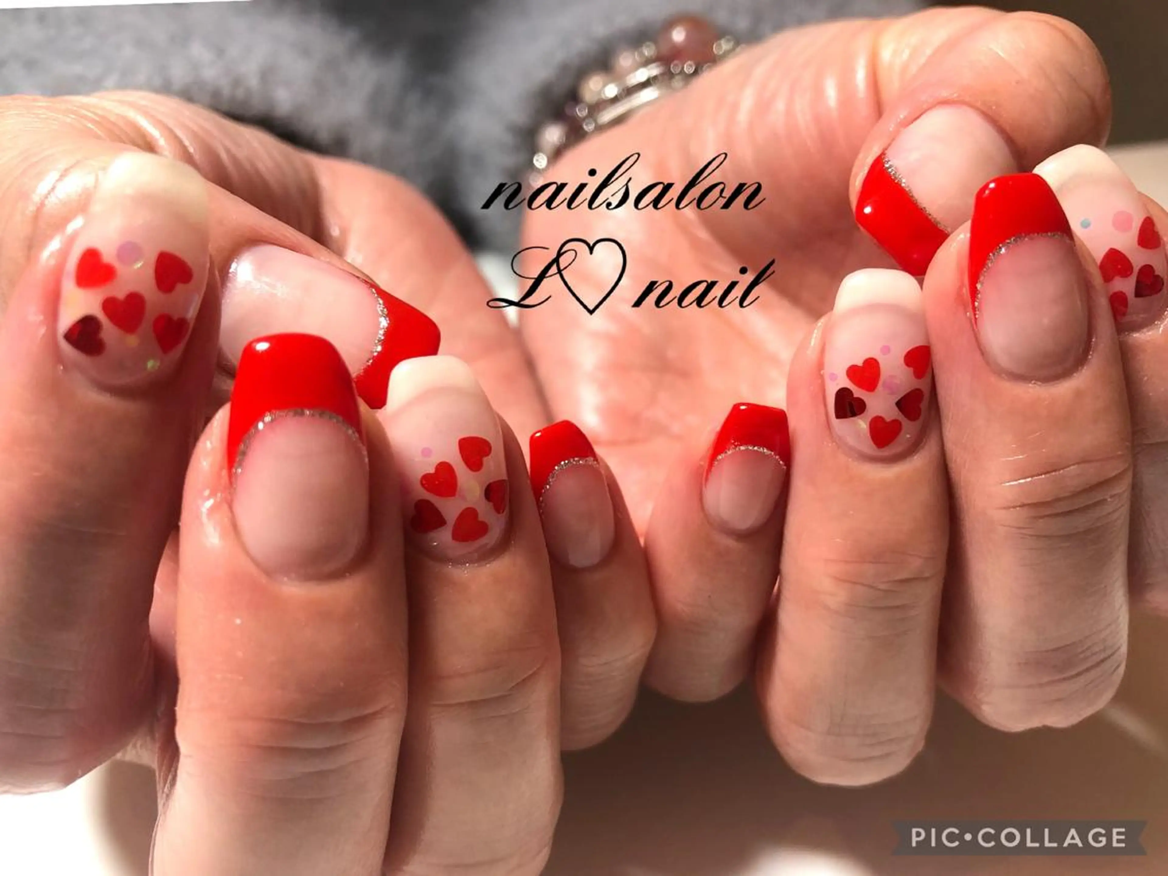 ジェルネイル ハンドオフありの写真