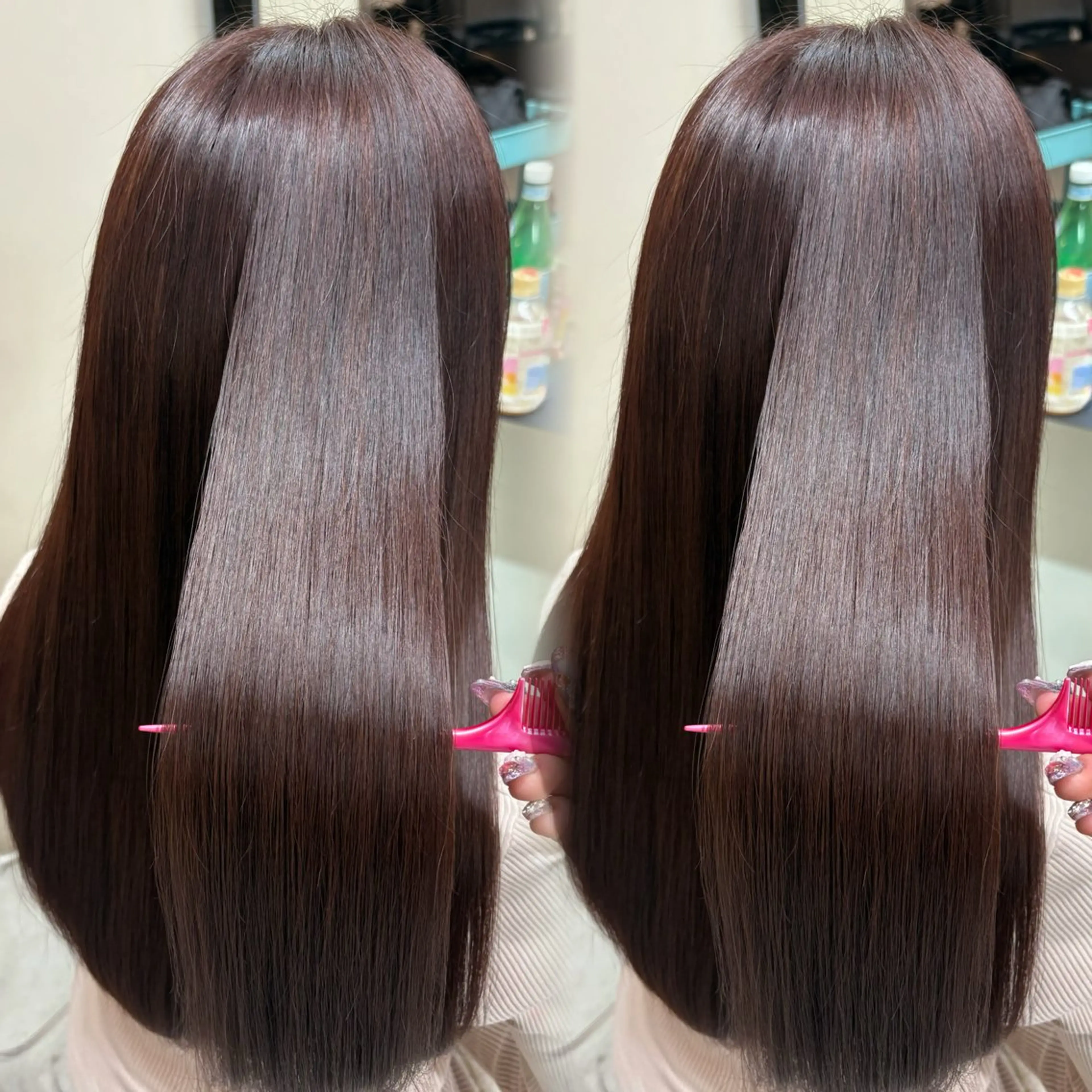 ロング ヘアカラー chihiro🎀 pinkcolorのヘアスタイル