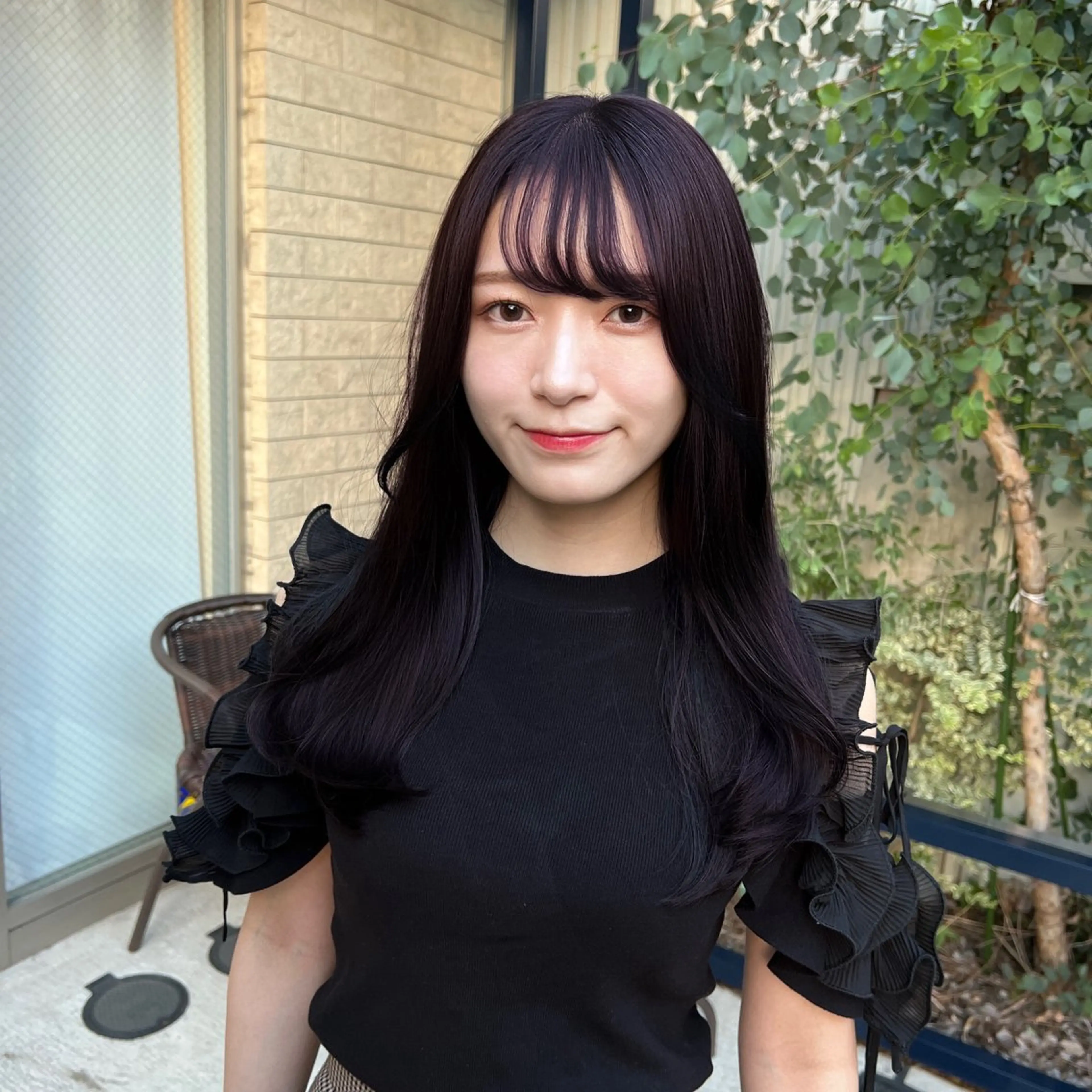 カラー ブリーチ ディープラベンダー ラベンダーカラー ブリーチなしカラー バイオレットカラー HUIS所属・🫧髪質改善🫧 【HUIS】牧野のヘアスタイル