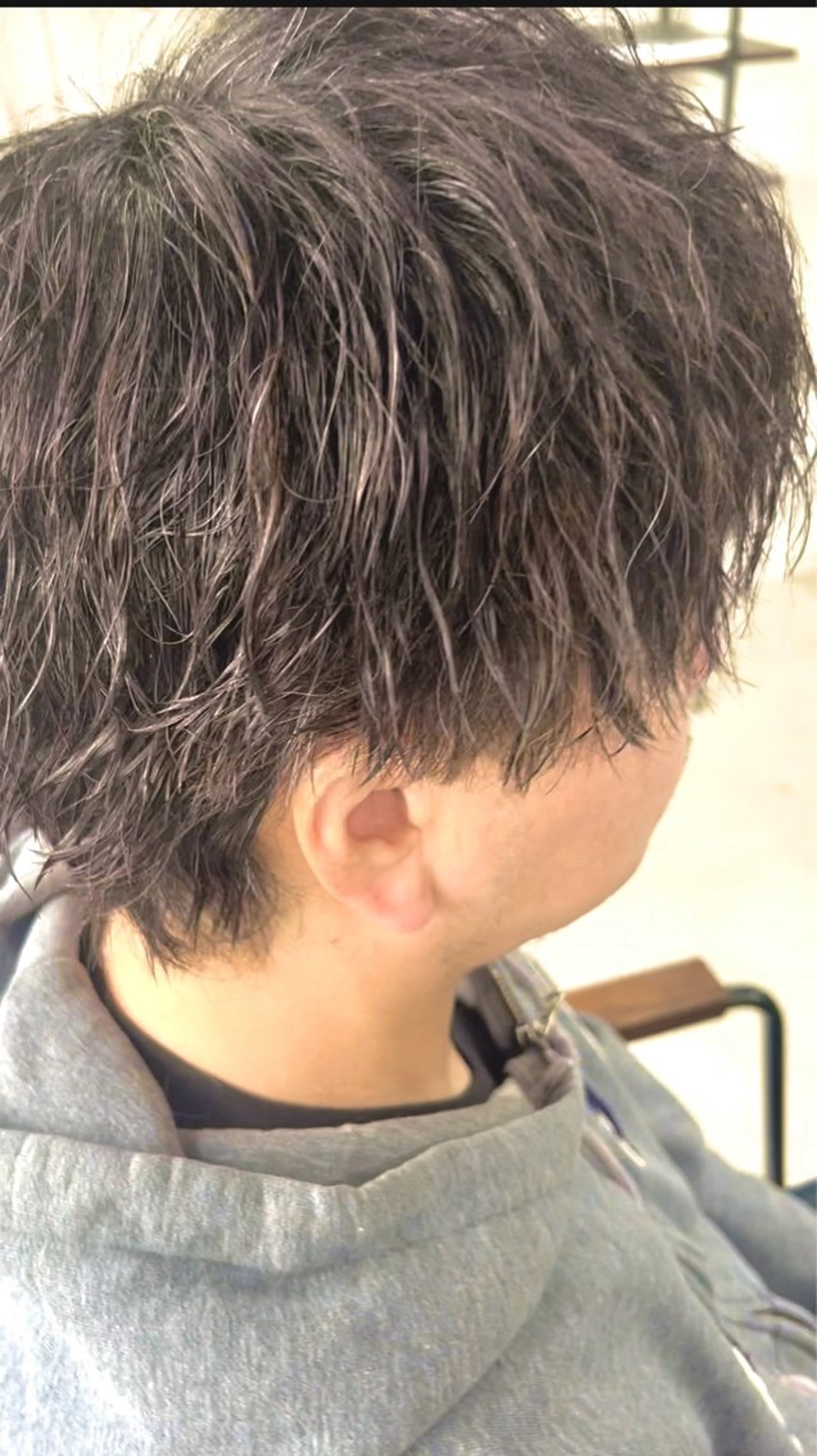 パーマ メンズ メンズパーマ 学生（メンズ向け） 学生 Q.HairLab所属・メンズパーマ&透明感 カラー特化谷村のヘアスタイル