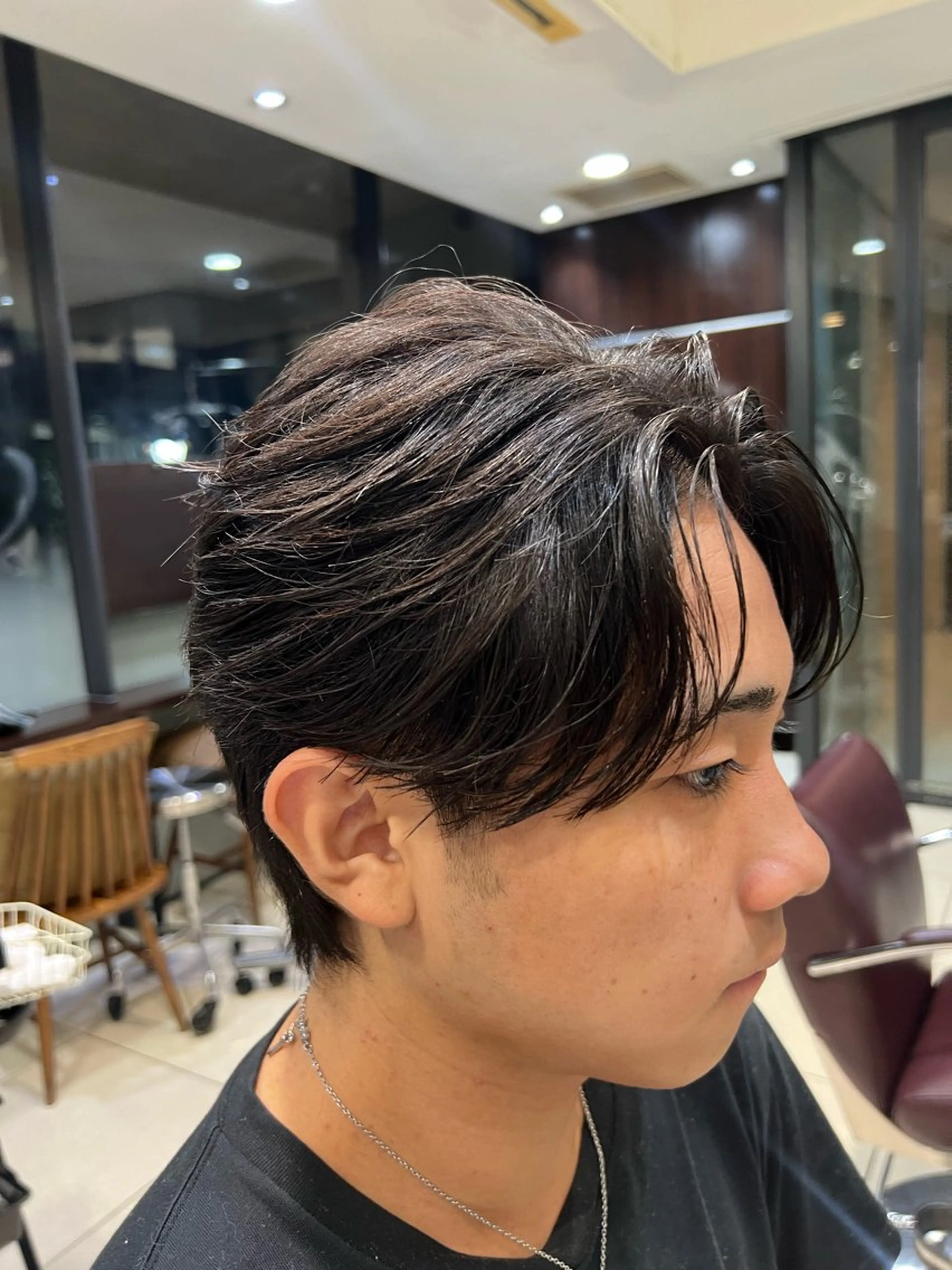 ショート パーマ メンズ カット パーマ メンズパーマ 岩成健志郎のヘアスタイル