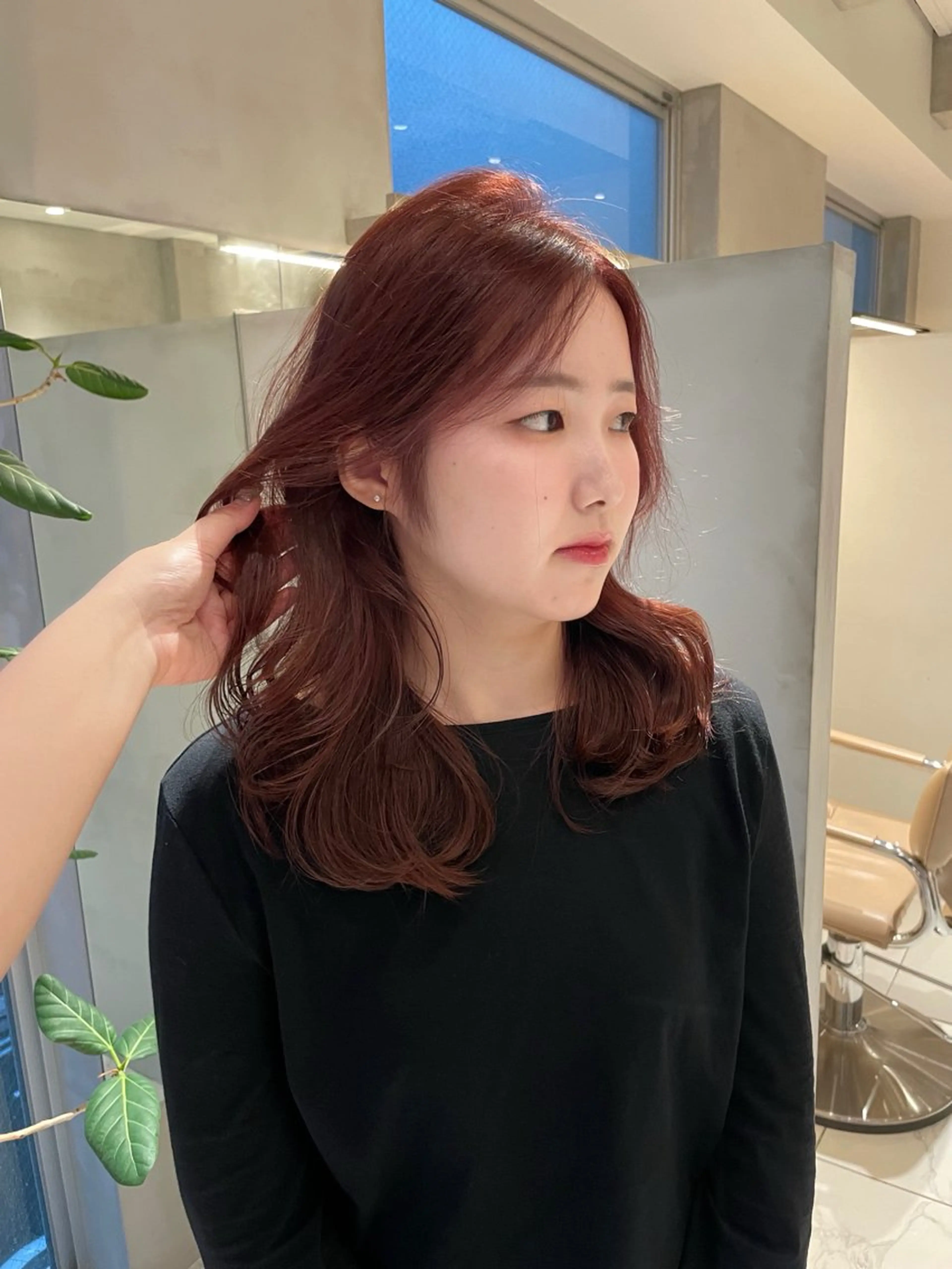 セミロング RIN⌇ レイヤー⌇ 艶カラー🌙のヘアスタイル