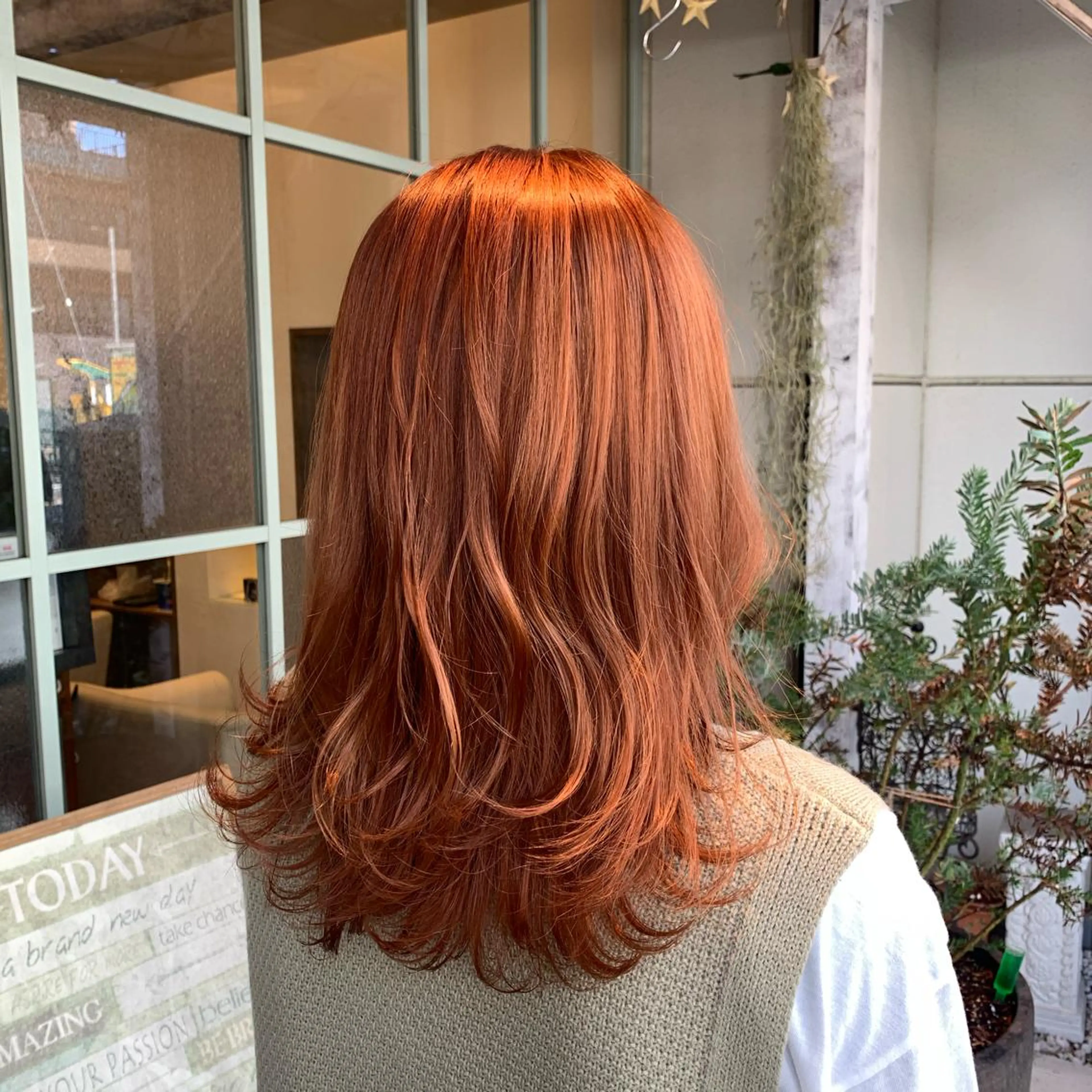 セミロング カラー ブリーチ 【完全個室】大宮東口 暖色カラー/山崎唯奈のヘアスタイル