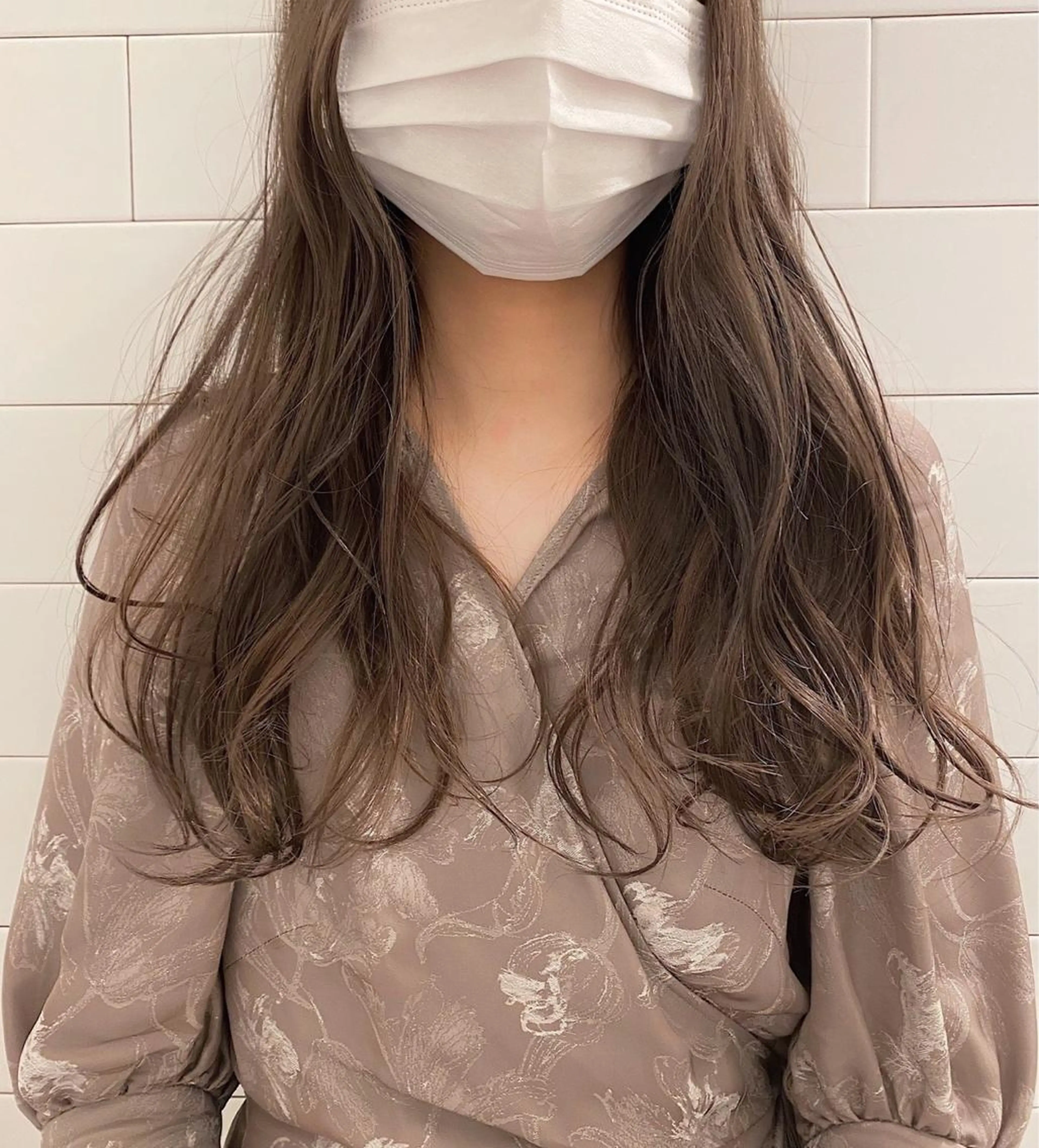 ロング カラー パーマ ヘアアレンジ ベージュカラー TYCHE GINZA所属・🍃服部 雅哉🍃銀座◎のヘアスタイル