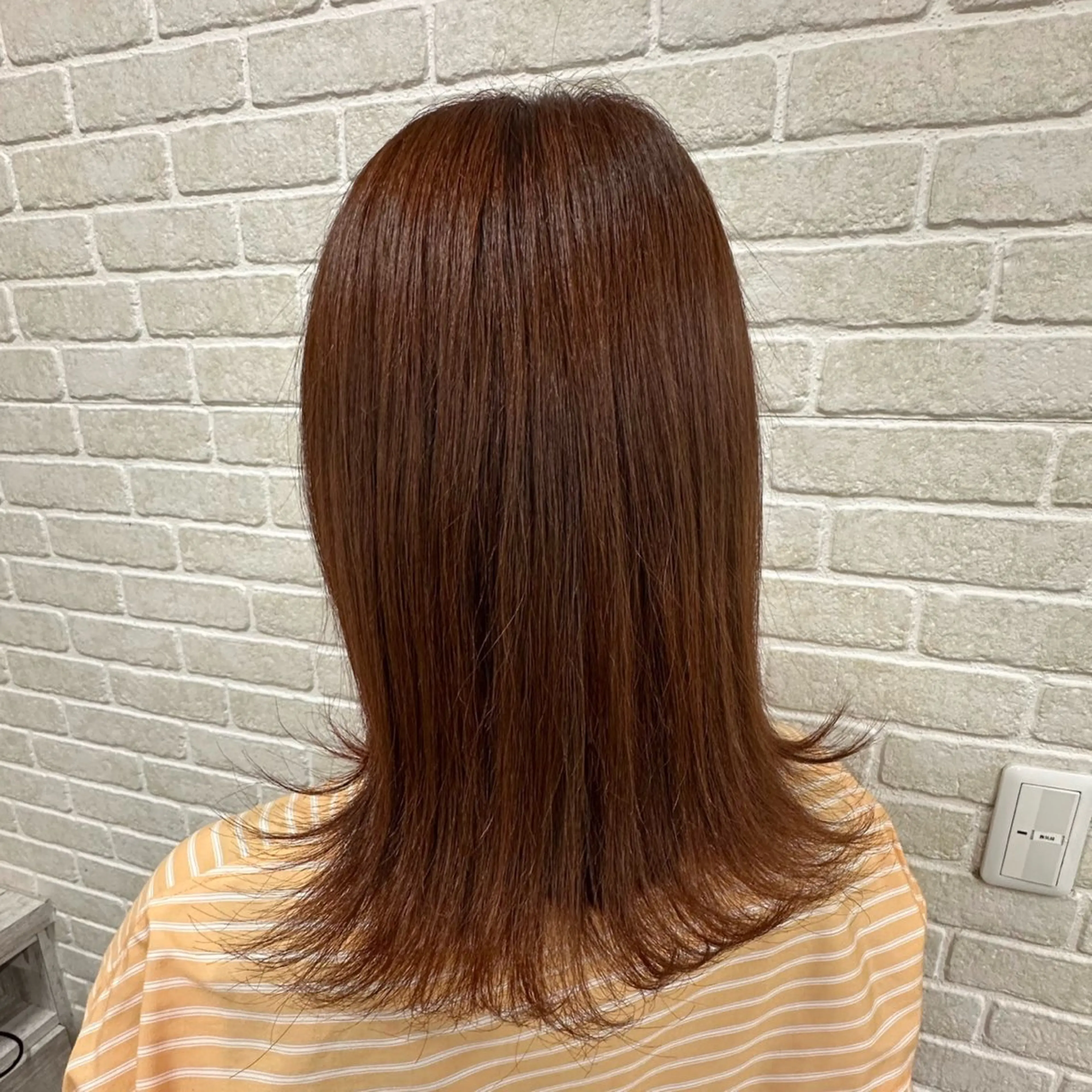 カラー オレンジ abox所属・櫻井 寧々のヘアスタイル