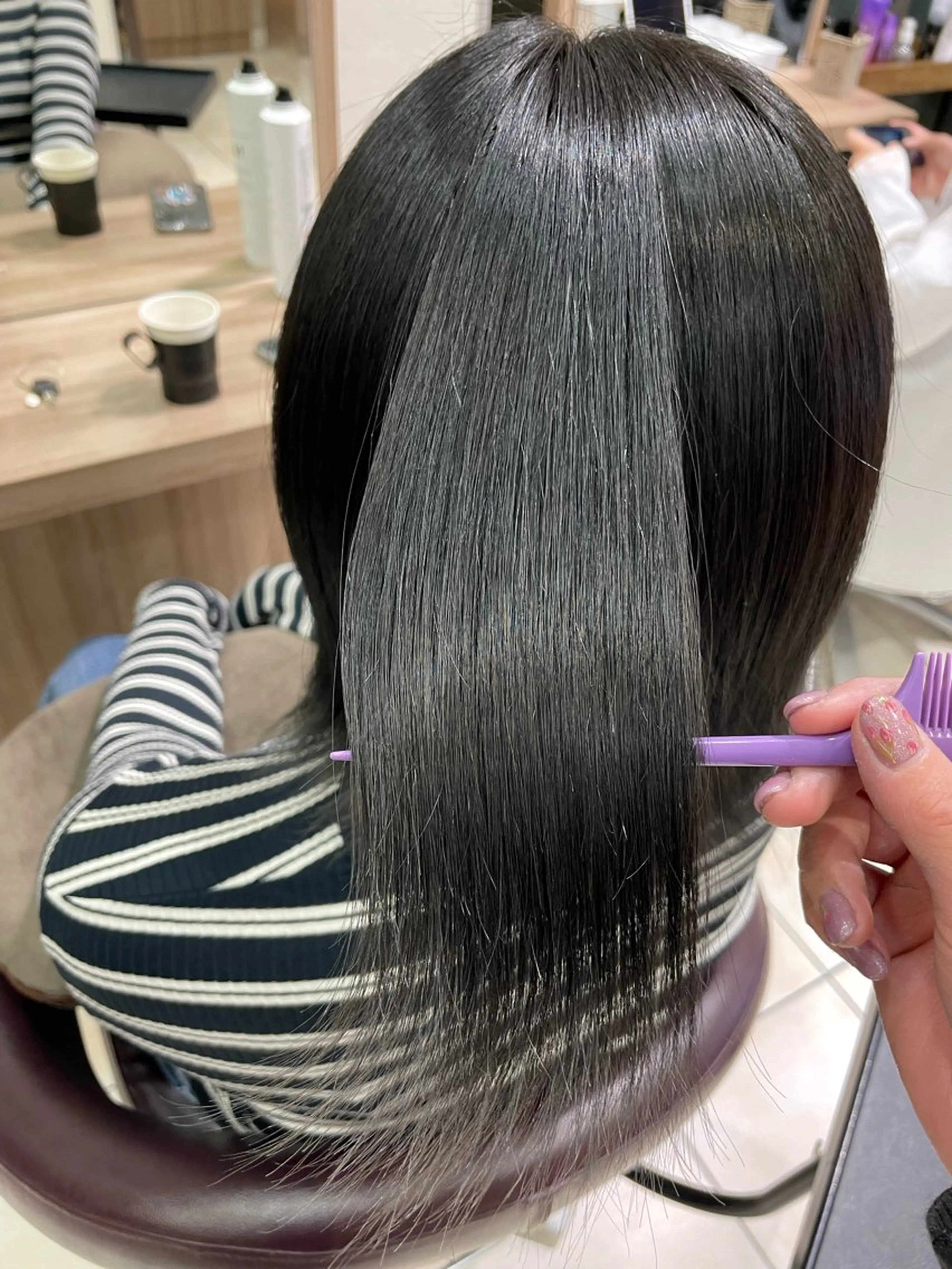 ショート カラー メンズ カット 縮毛矯正 トリートメント 🦋髪質改善 今宮梨沙🦋のヘアスタイル