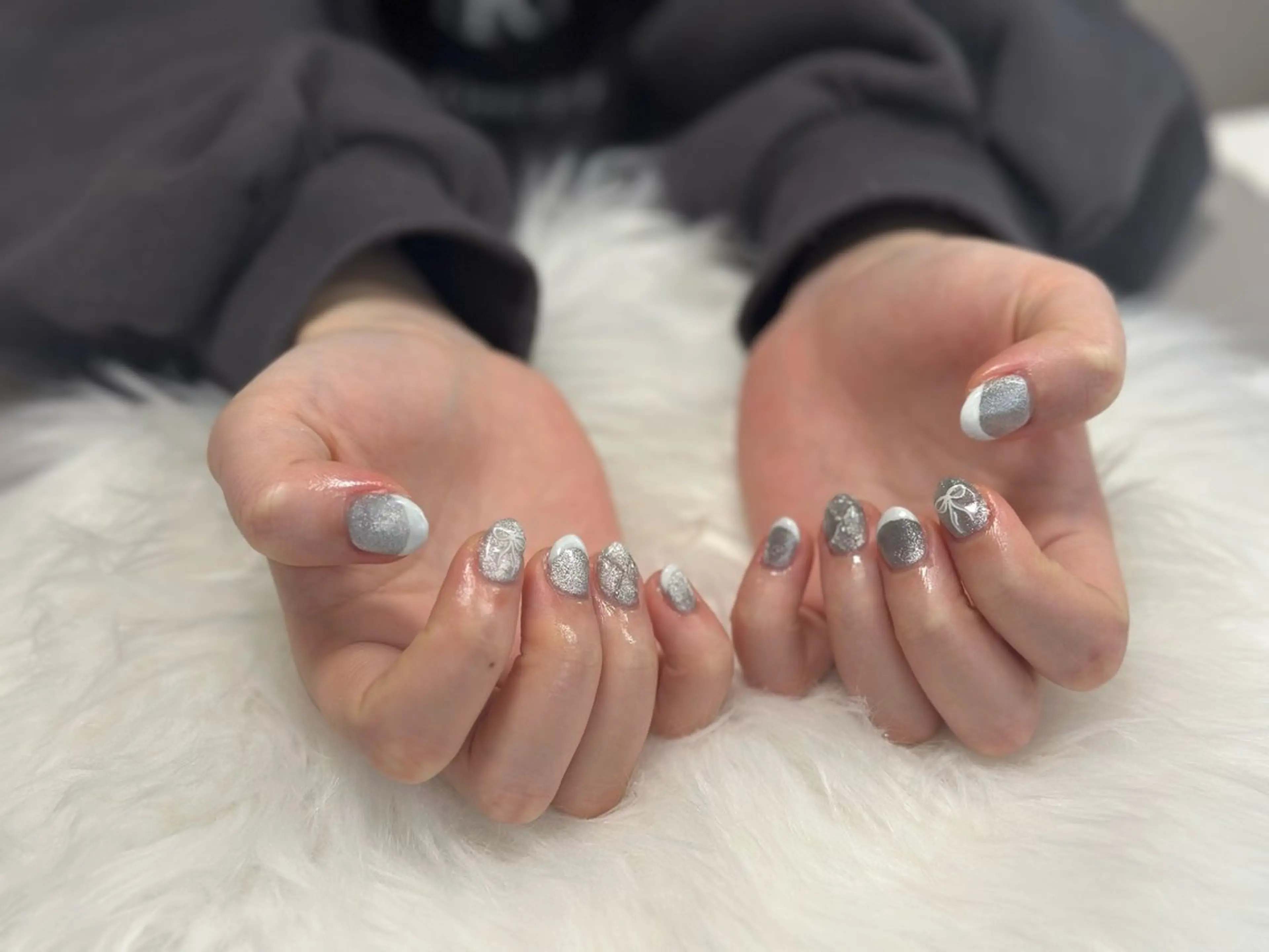 ネイル ブルー nailsalon oluoluのネイルデザイン