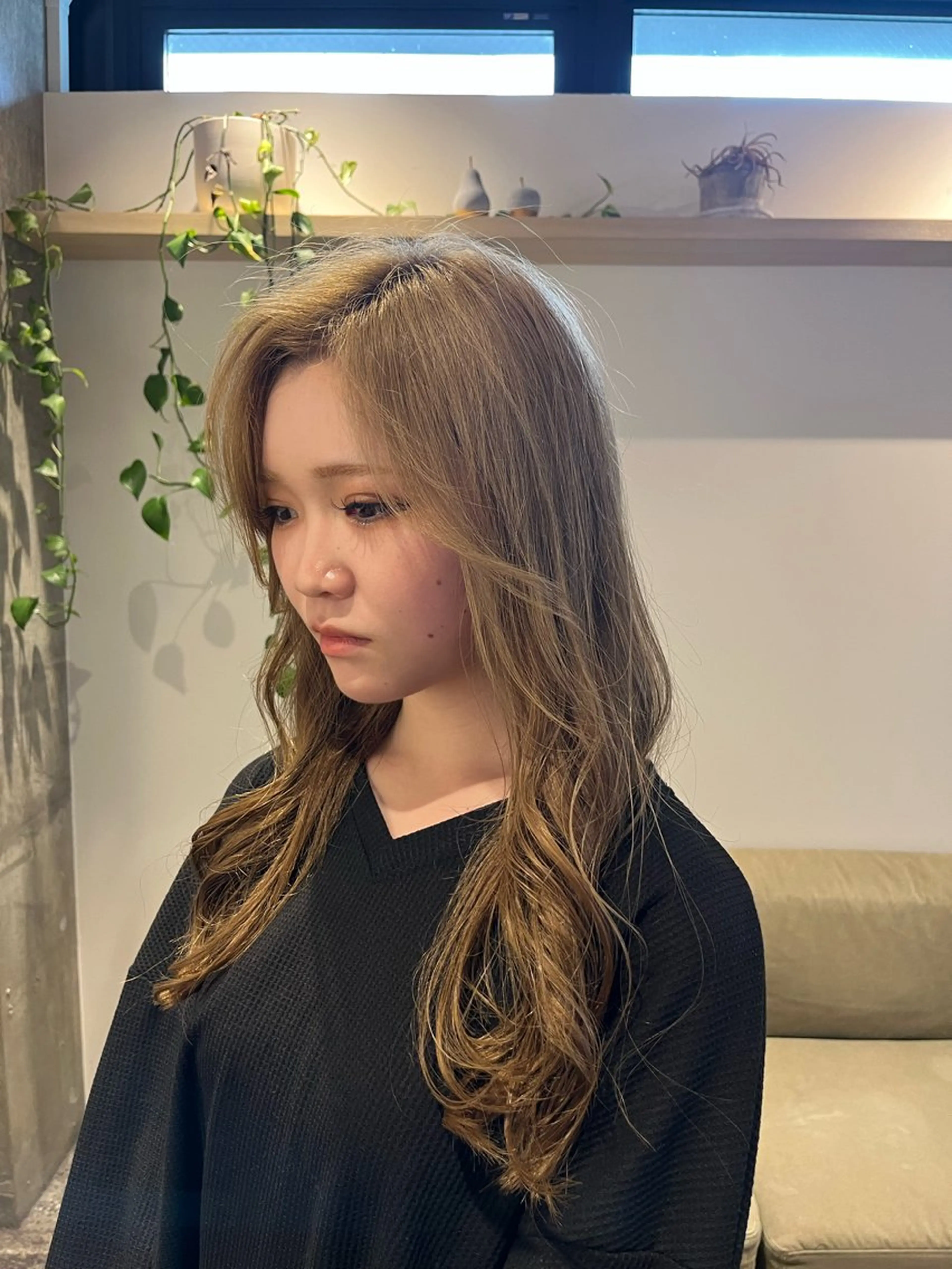 セミロング 髪質改善 HALO hair salon【ヘイロー】所属・暖色カラー🟥ショウ ✖️ウルフ&レイヤーのヘアスタイル