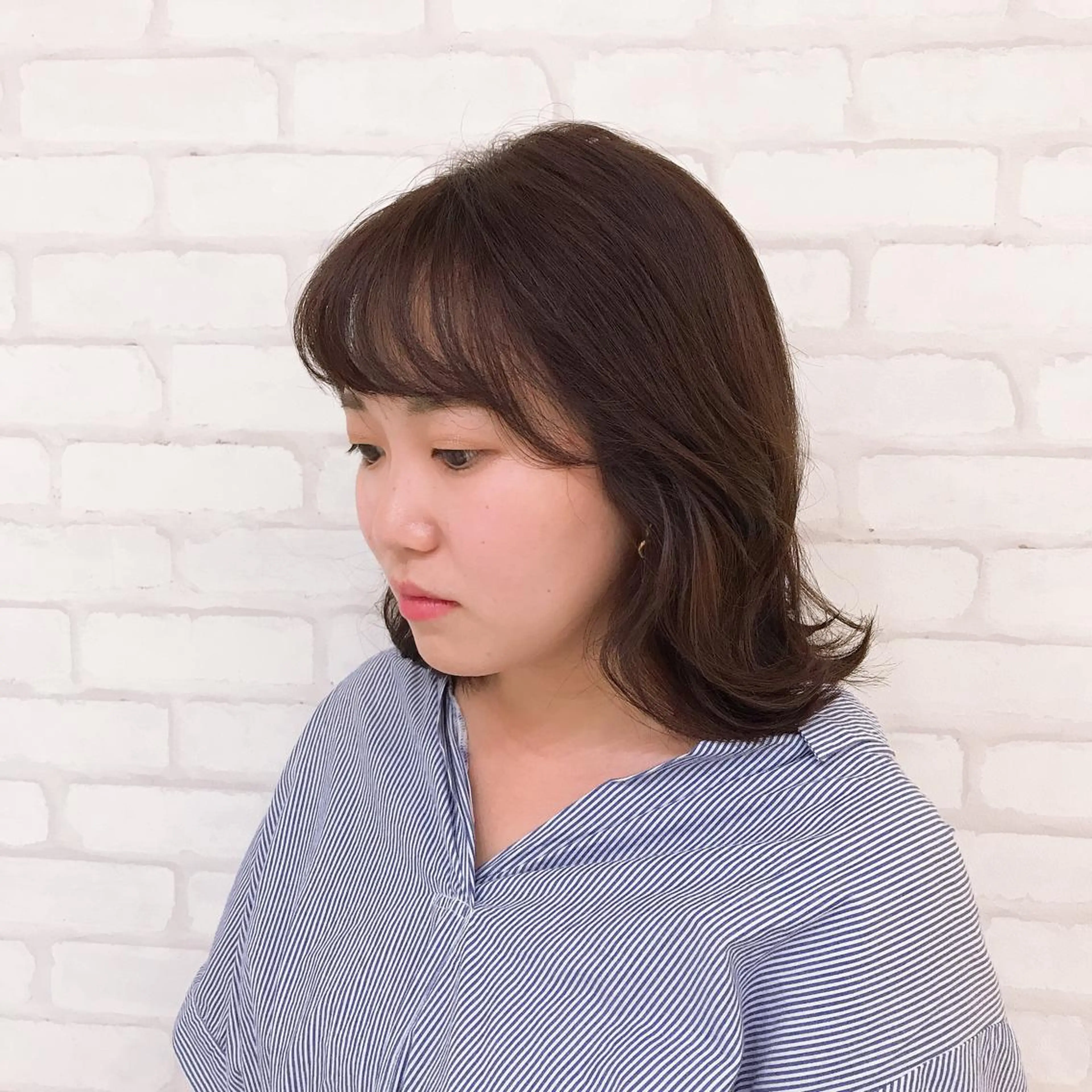 ミディアム abilita AZUSAのヘアスタイル