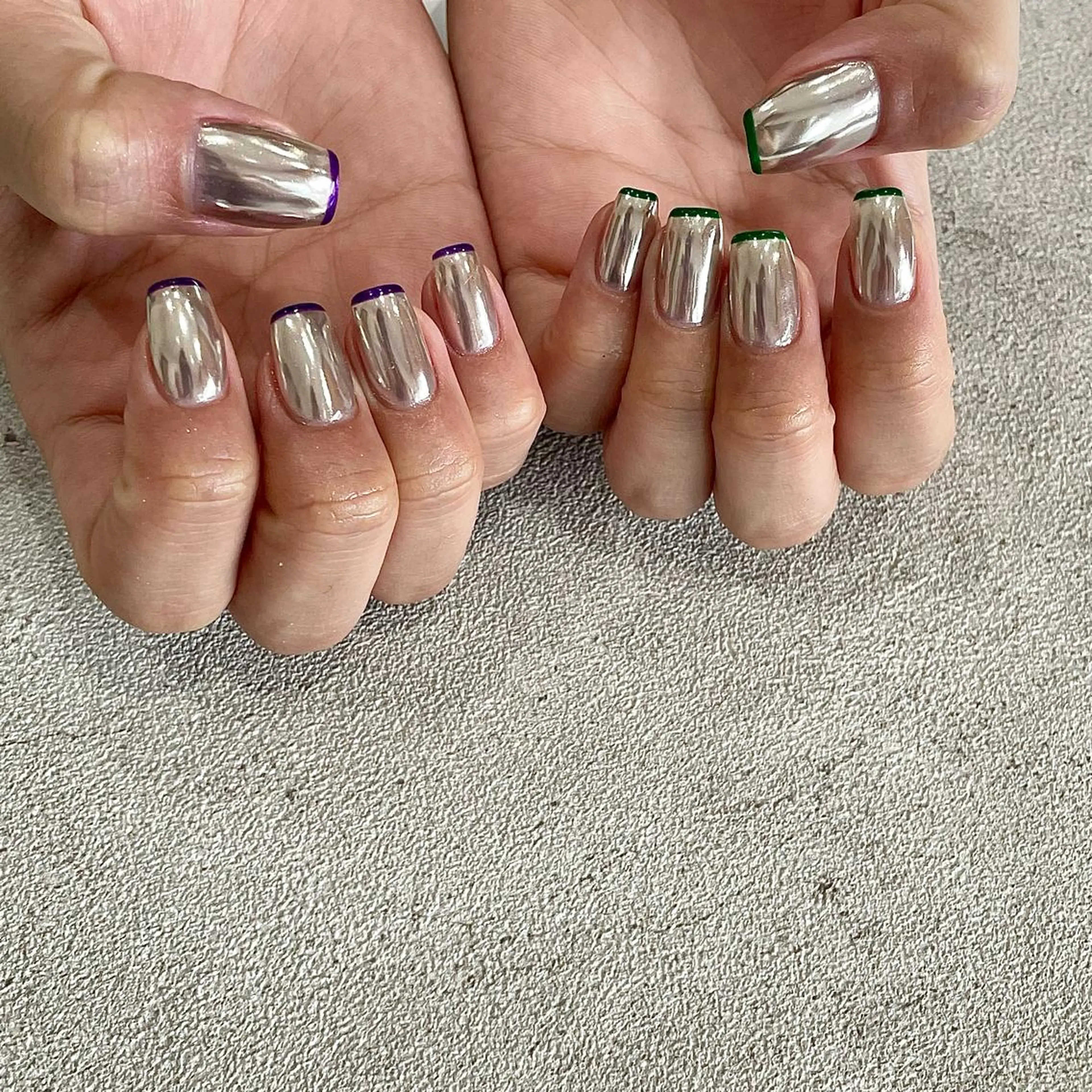 ネイル ミラーネイル Allure小山店 後藤文香のネイルデザイン