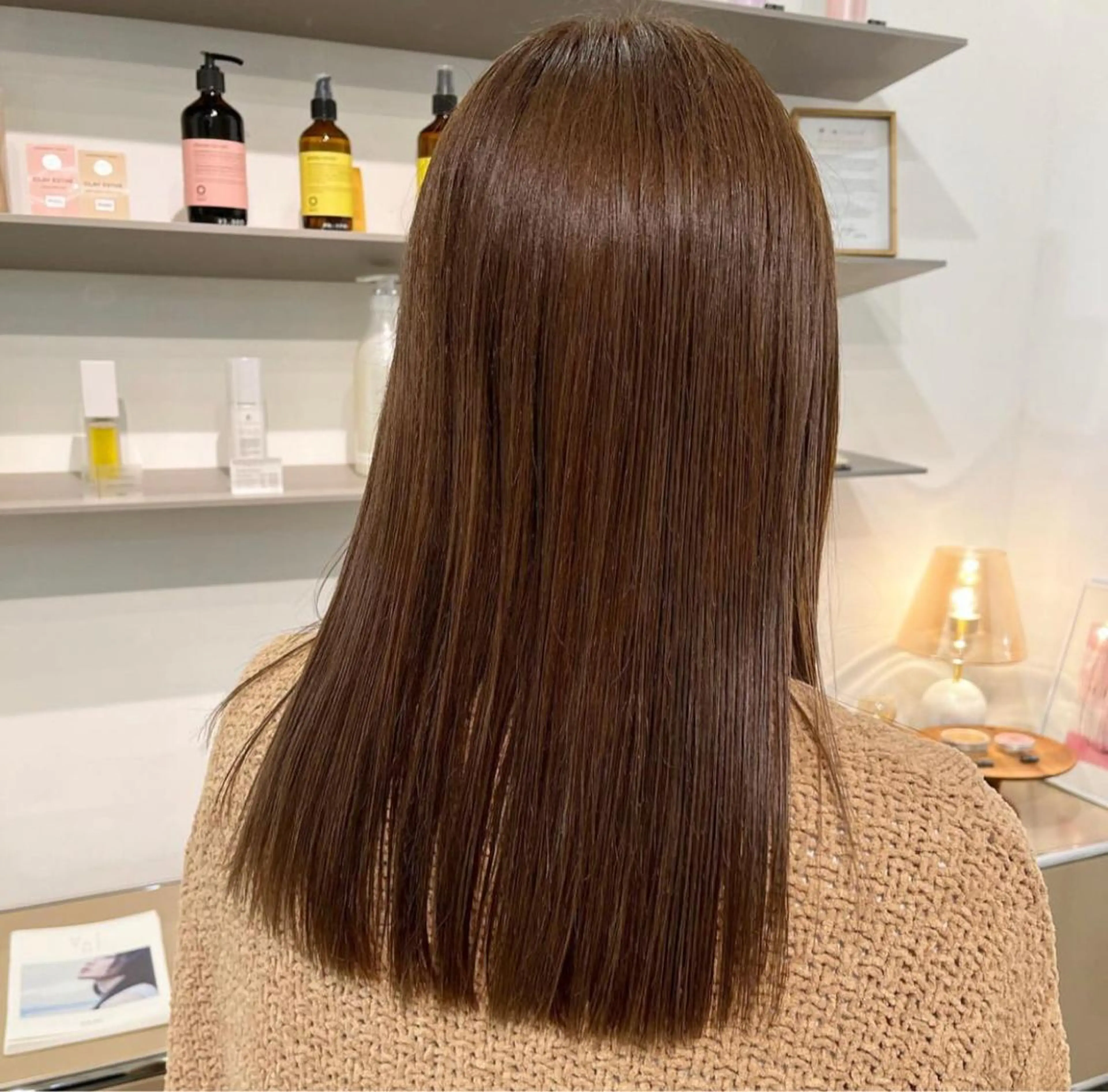 ミディアム ALLYS 渋谷店所属・最高級の艶のある カラーmei🎨のヘアスタイル