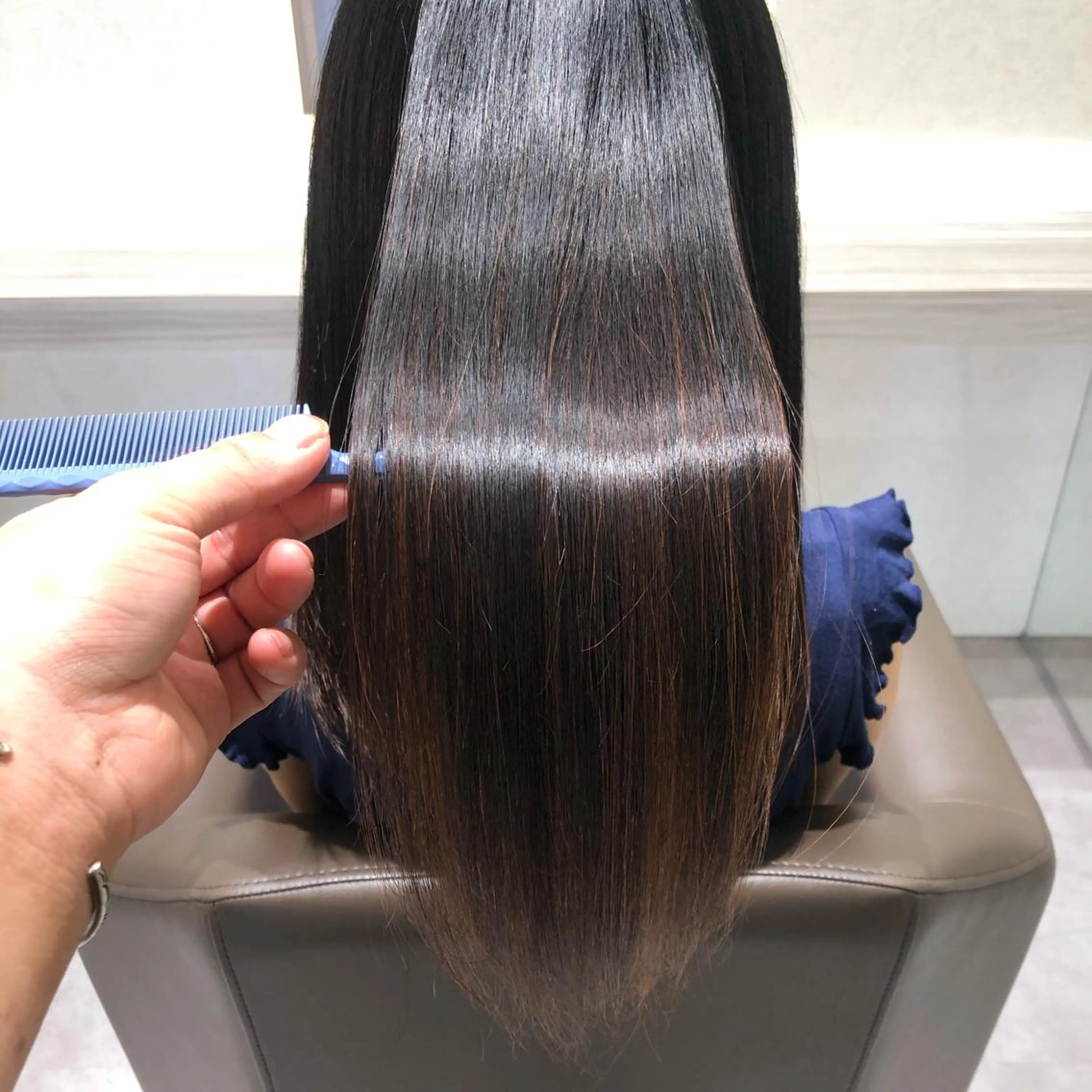 ロング カラー パーマ ムトウセイマ/艶髪 /艶ケアWブリーチのヘアスタイル