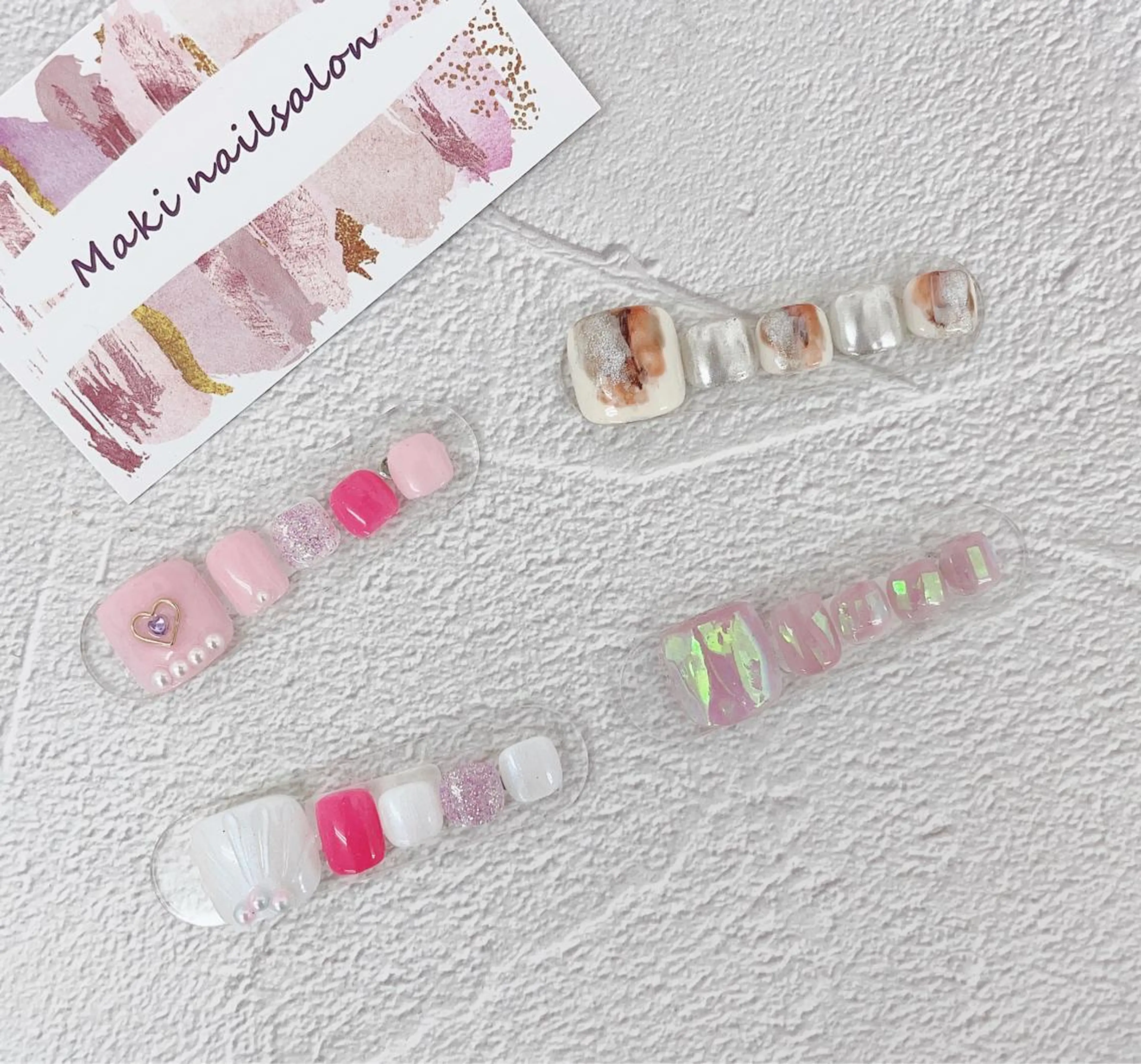 ネイル フットネイル フットネイル マキ ネイルサロンのネイルデザイン