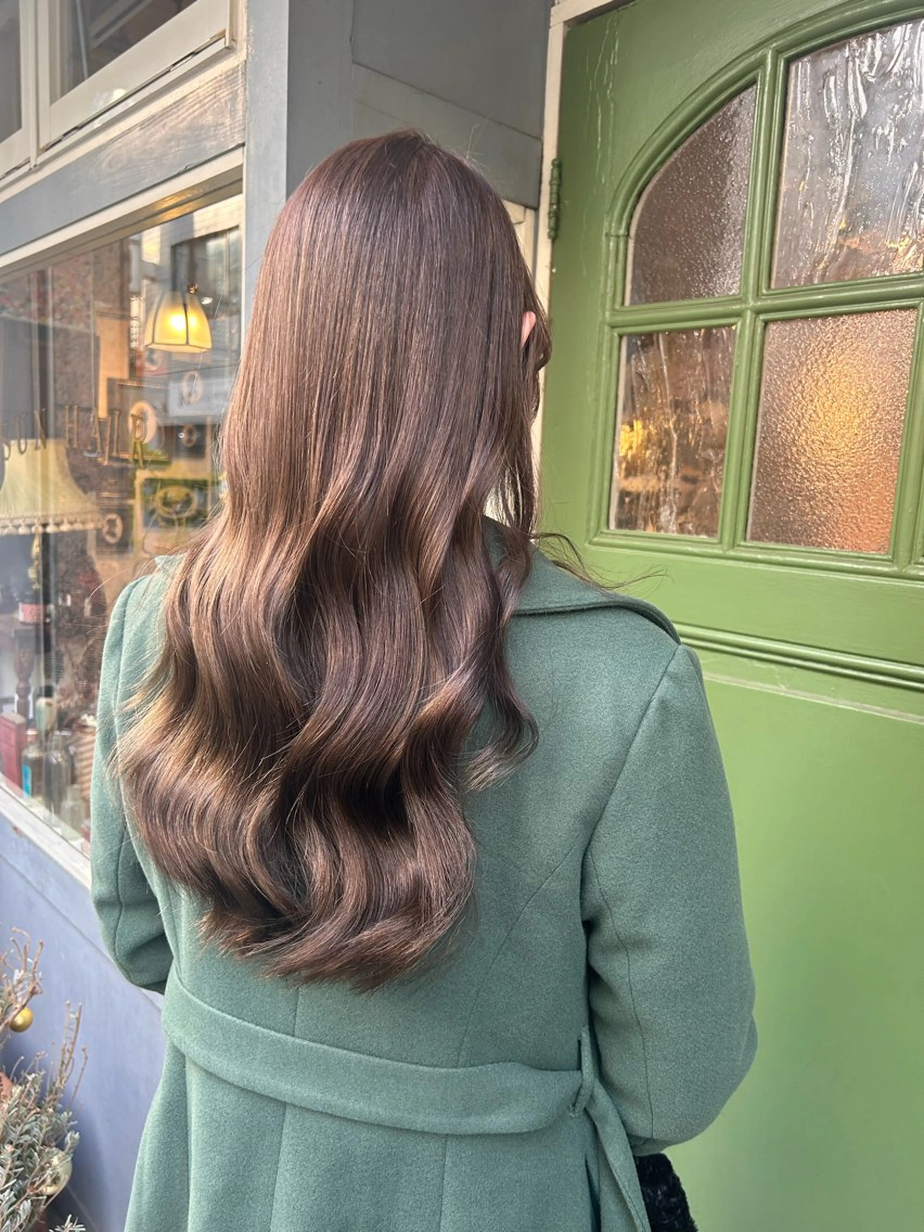 ロング カラー ヘアカラー トリートメント 清水千優/パーマ/透 明感カラー/メンズのヘアスタイル