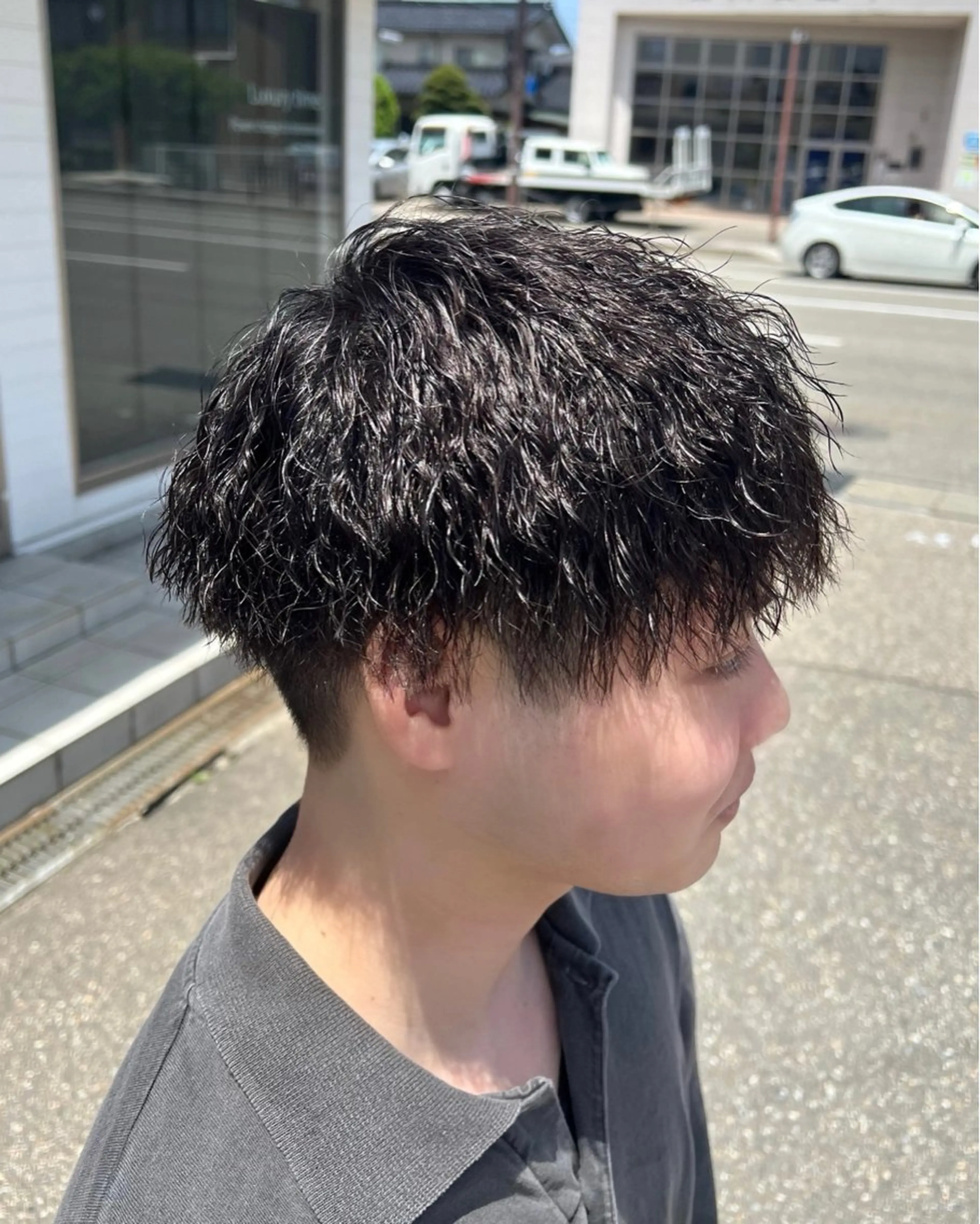 ショート パーマ ツイストスパイラルパーマ スパイラルパーマ カット パーマ 髪質改善特化/ メンズパーマ◎椿原のヘアスタイル