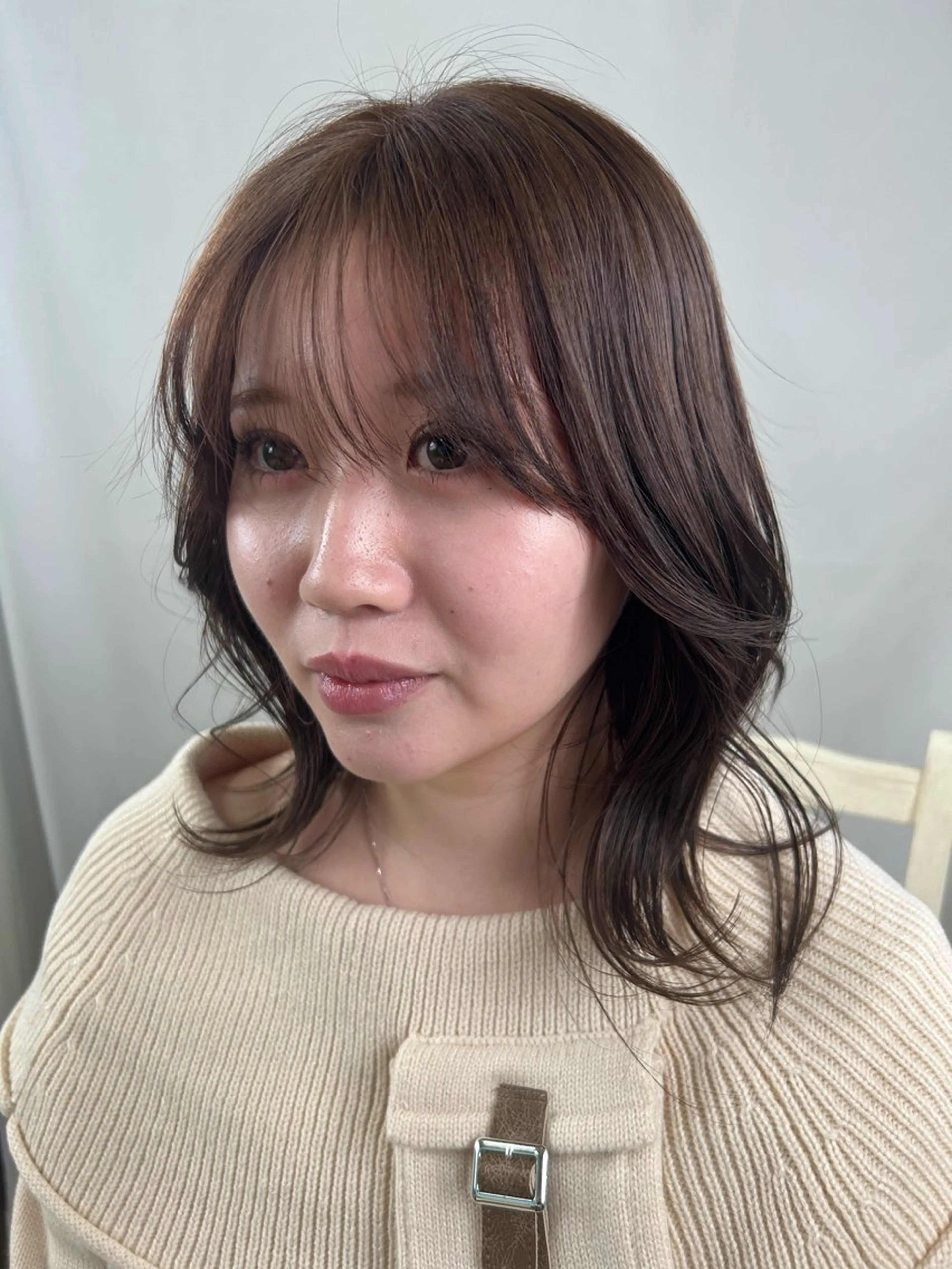 ミディアム カラー 似合わせカット 松尾 乾伸のヘアスタイル