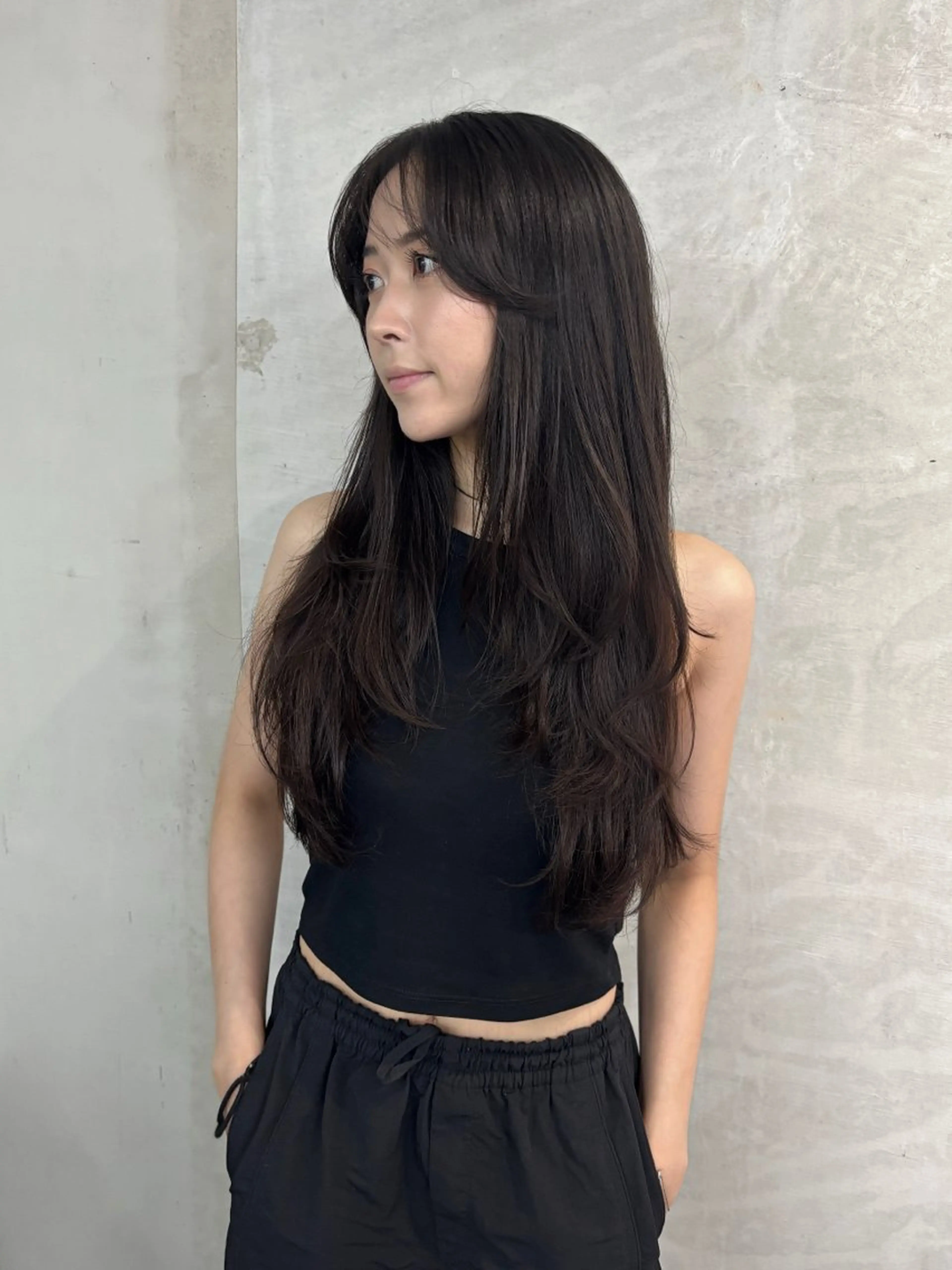 ロング レイヤーカット Halo所属・玖須　綾音 /柔らかい海外ヘア♡のヘアスタイル