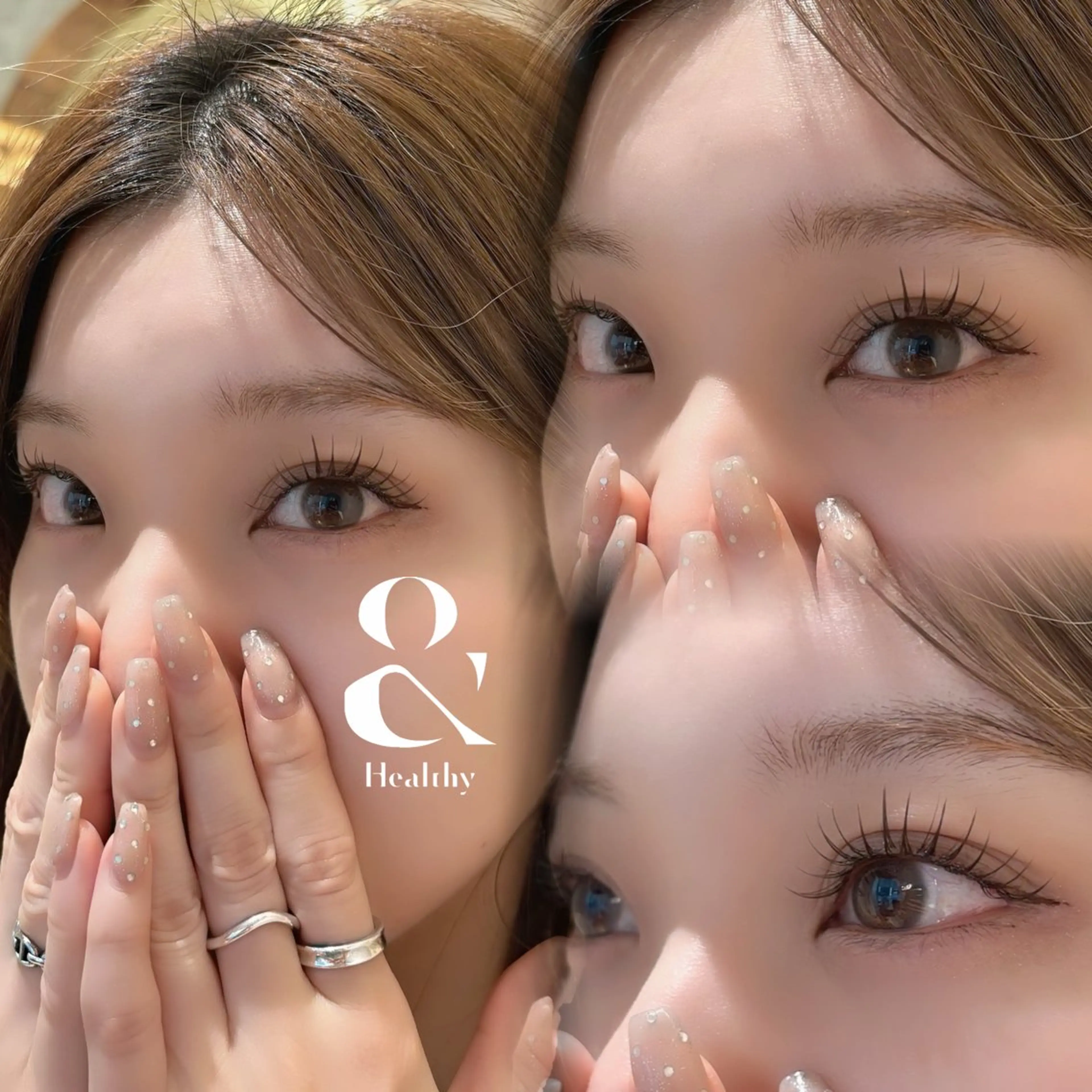 ⚠️10分前来店必須 【アンドヘルシー】エクステ×パーマ💎フラットラッシュLED 100本(オフ代別途¥550)の写真