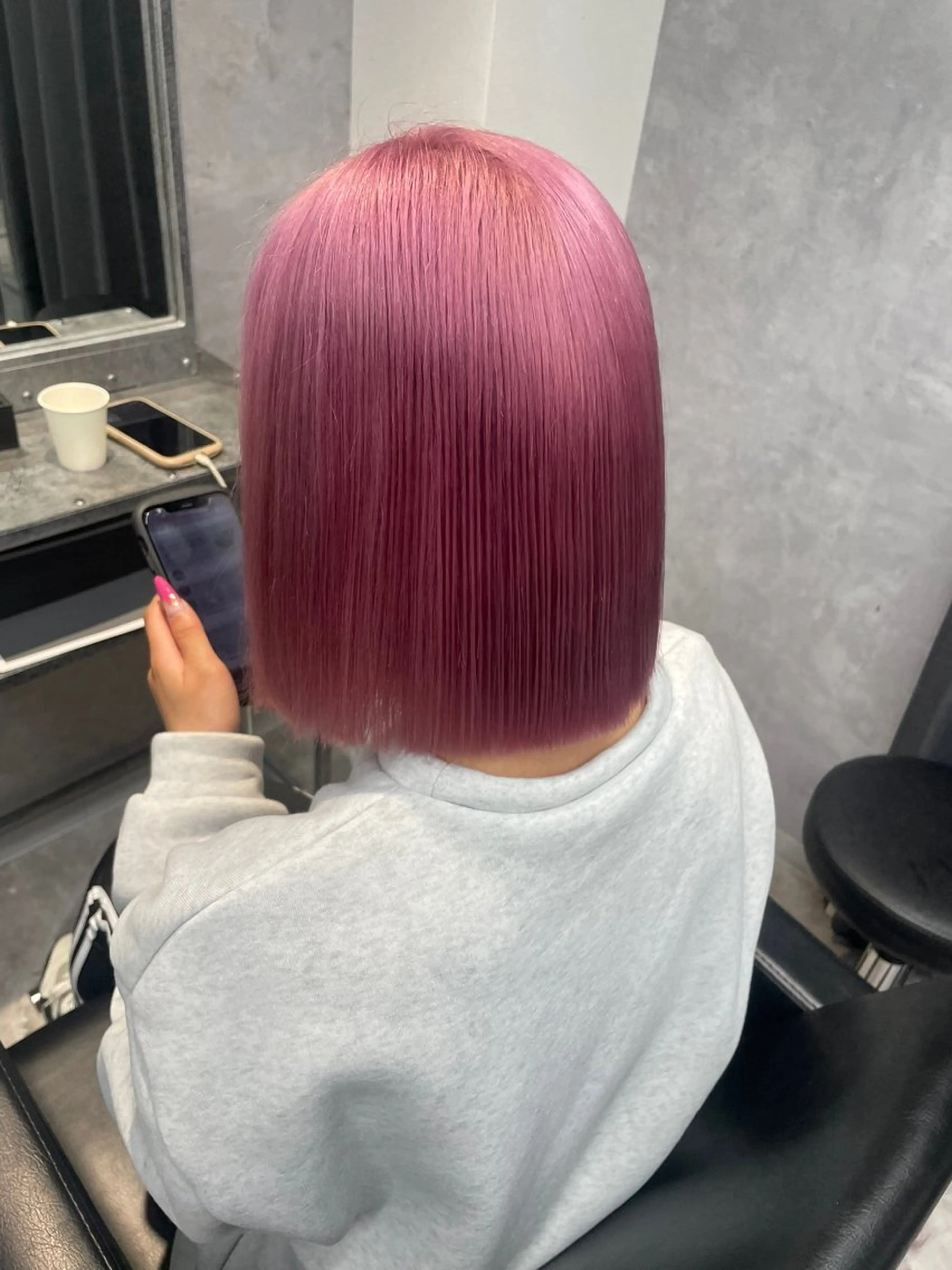 ミディアム ヘアカラー mimiiy fukaのヘアスタイル