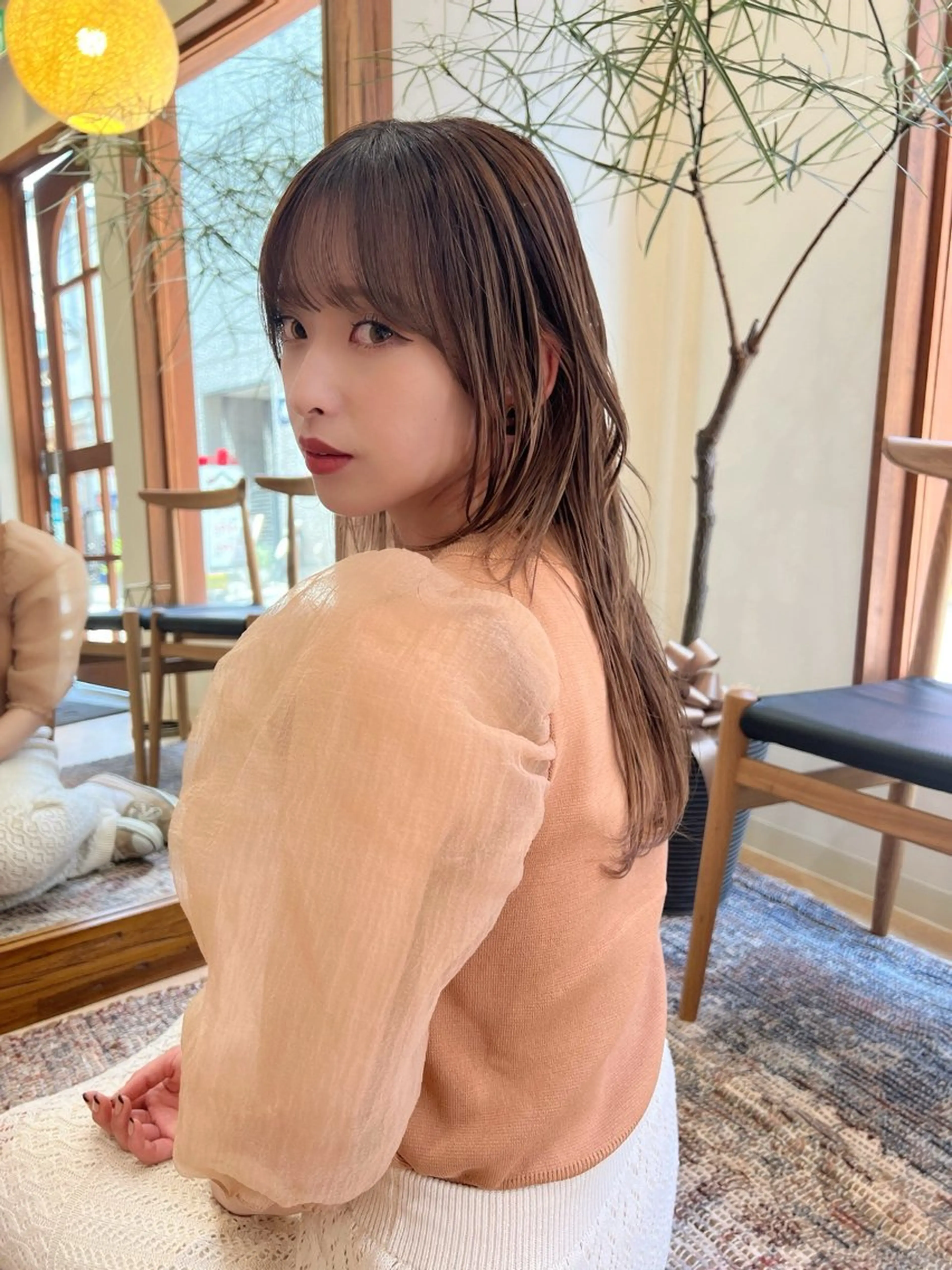 セミロング トリートメント カット ヘアカラー トリートメント ✨長谷川直樹【平井N o1艶髪作ります】✨のヘアスタイル