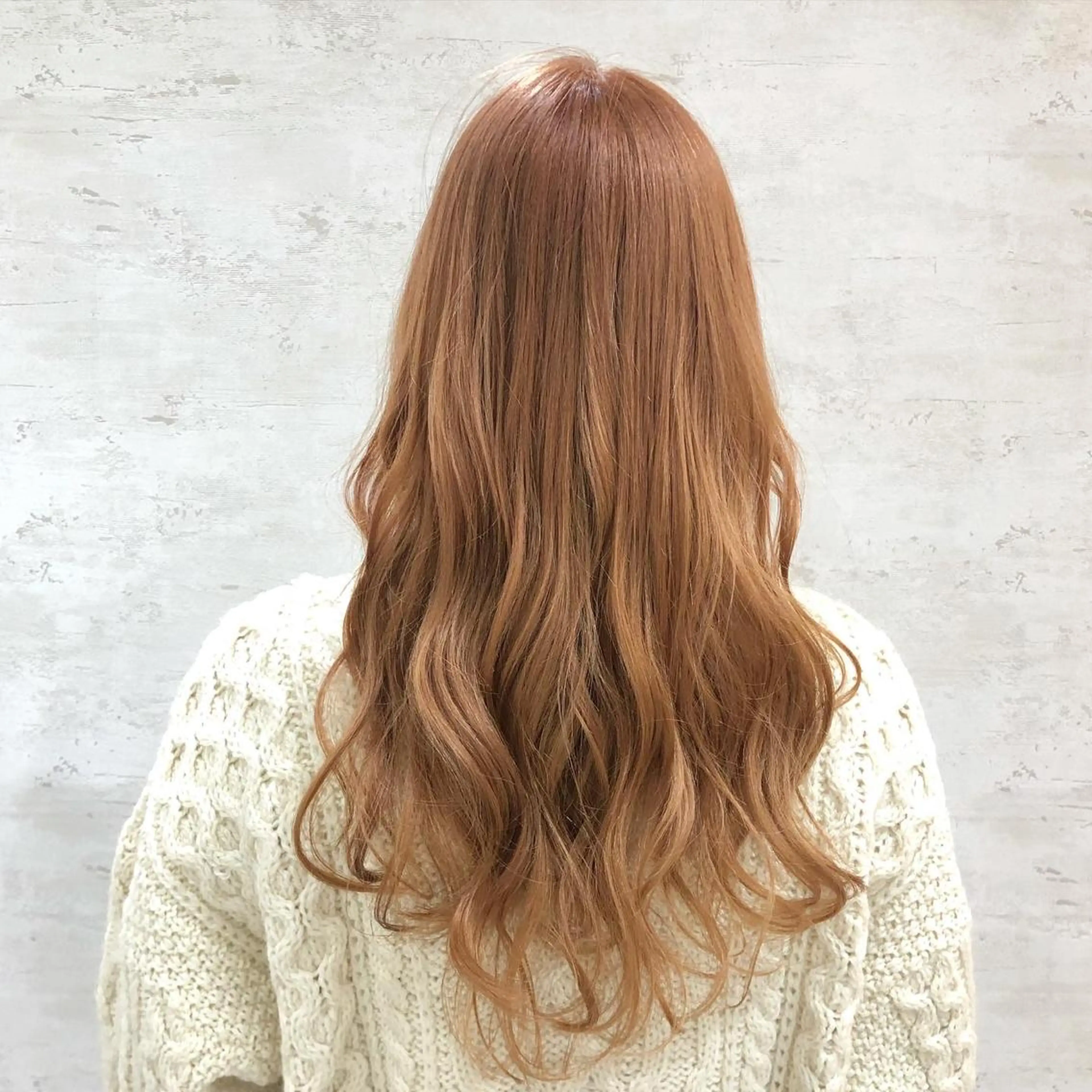 ロング カラー ベージュカラー オレンジ オレンジベージュ i Lu.所属・武田 和子のヘアスタイル